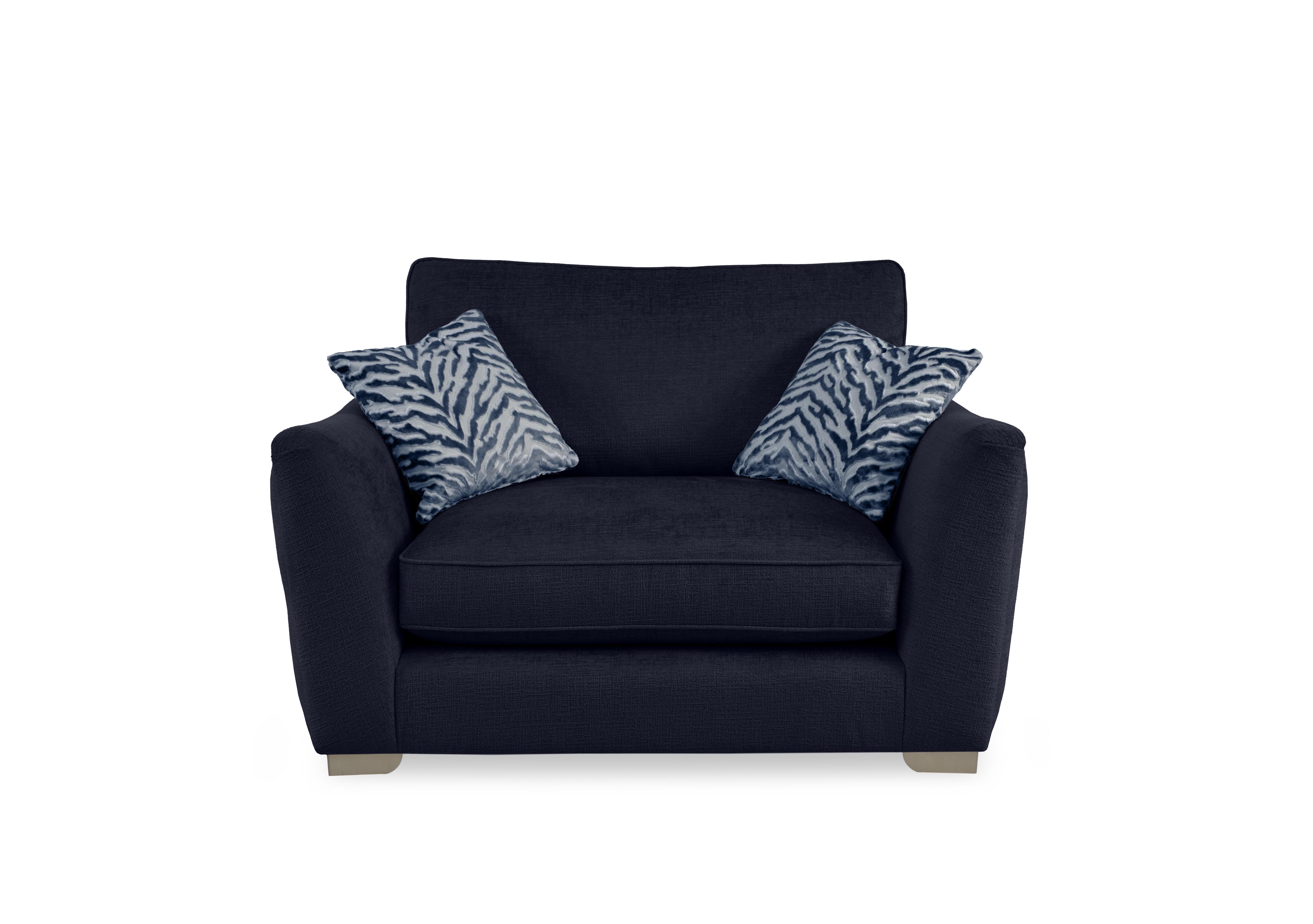 Boujee Snuggler in Lustro Indigo Ct on Furniture Village