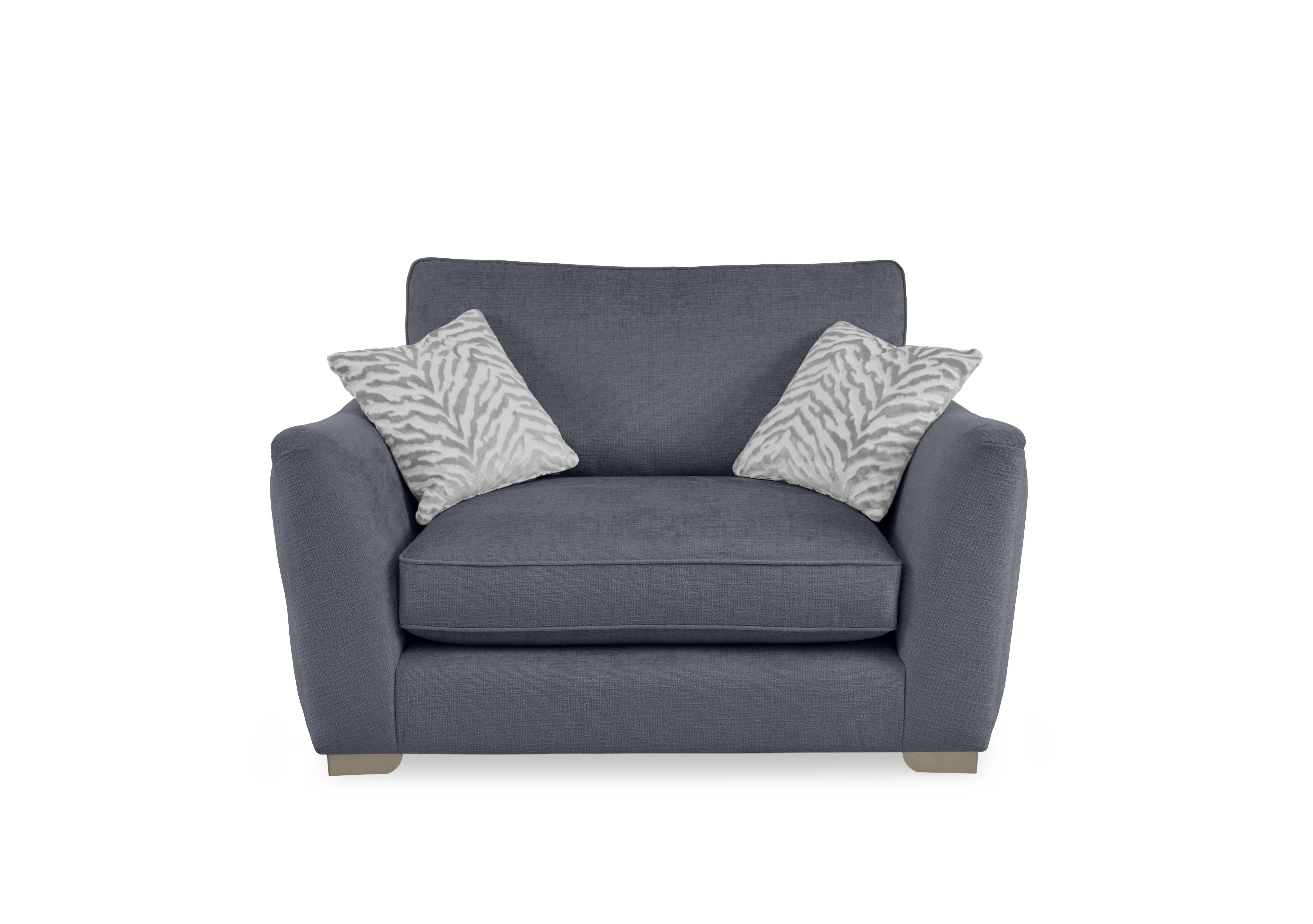 Boujee Snuggler in Lustro Steel Ct on Furniture Village