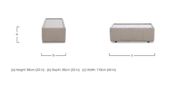 Boujee Rectangular Glass Top Table in  on Furniture Village