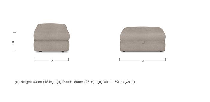 Boujee Storage Footstool in  on Furniture Village