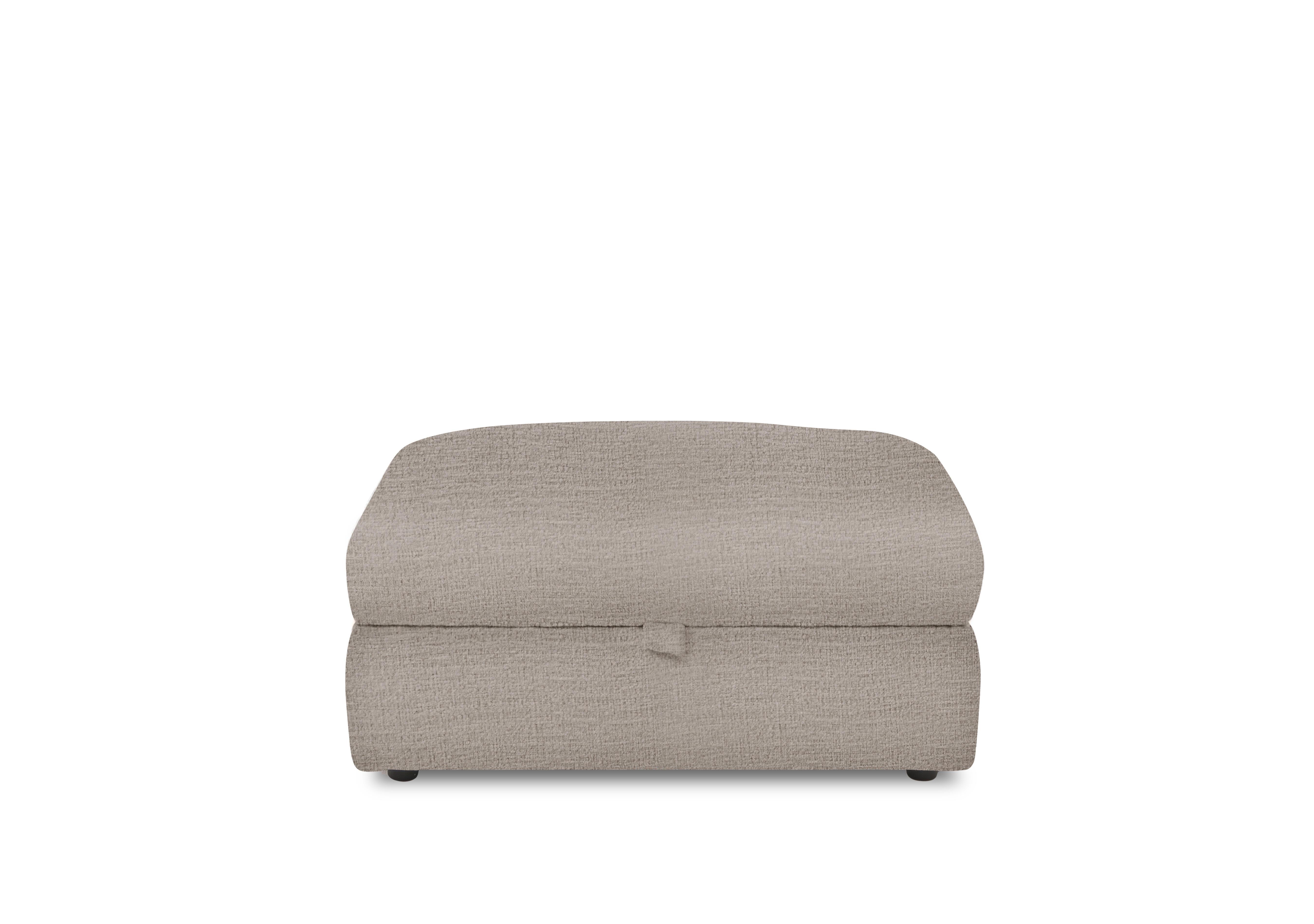 Boujee Storage Footstool in Lustro Dove on Furniture Village