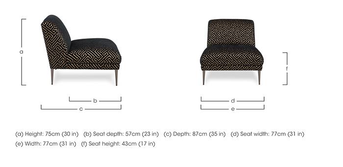 Bellissimo Accent Chair in  on Furniture Village