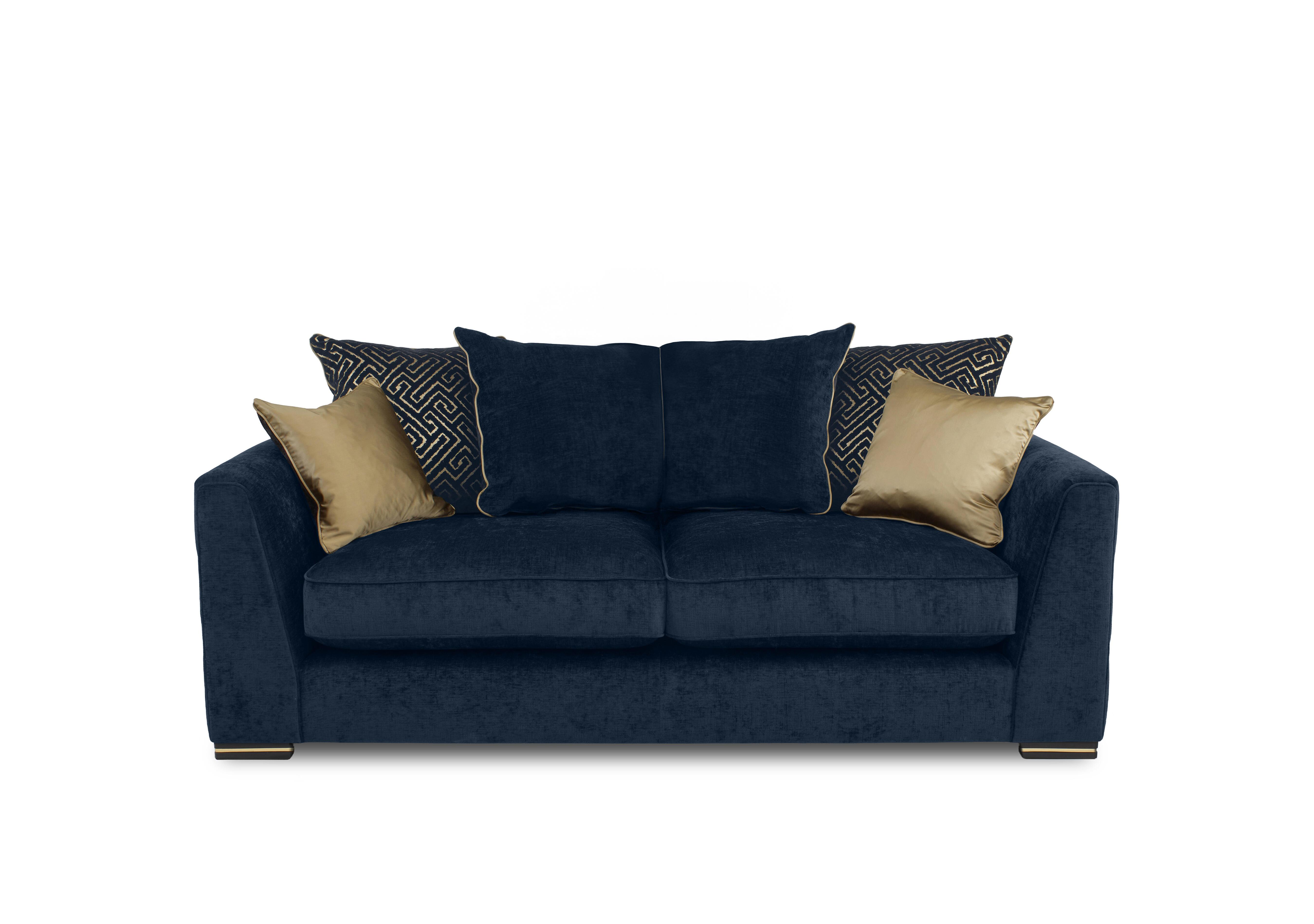Bellissimo 2 Seater Scatter Back Sofa in Mirage Navy Cp on Furniture Village