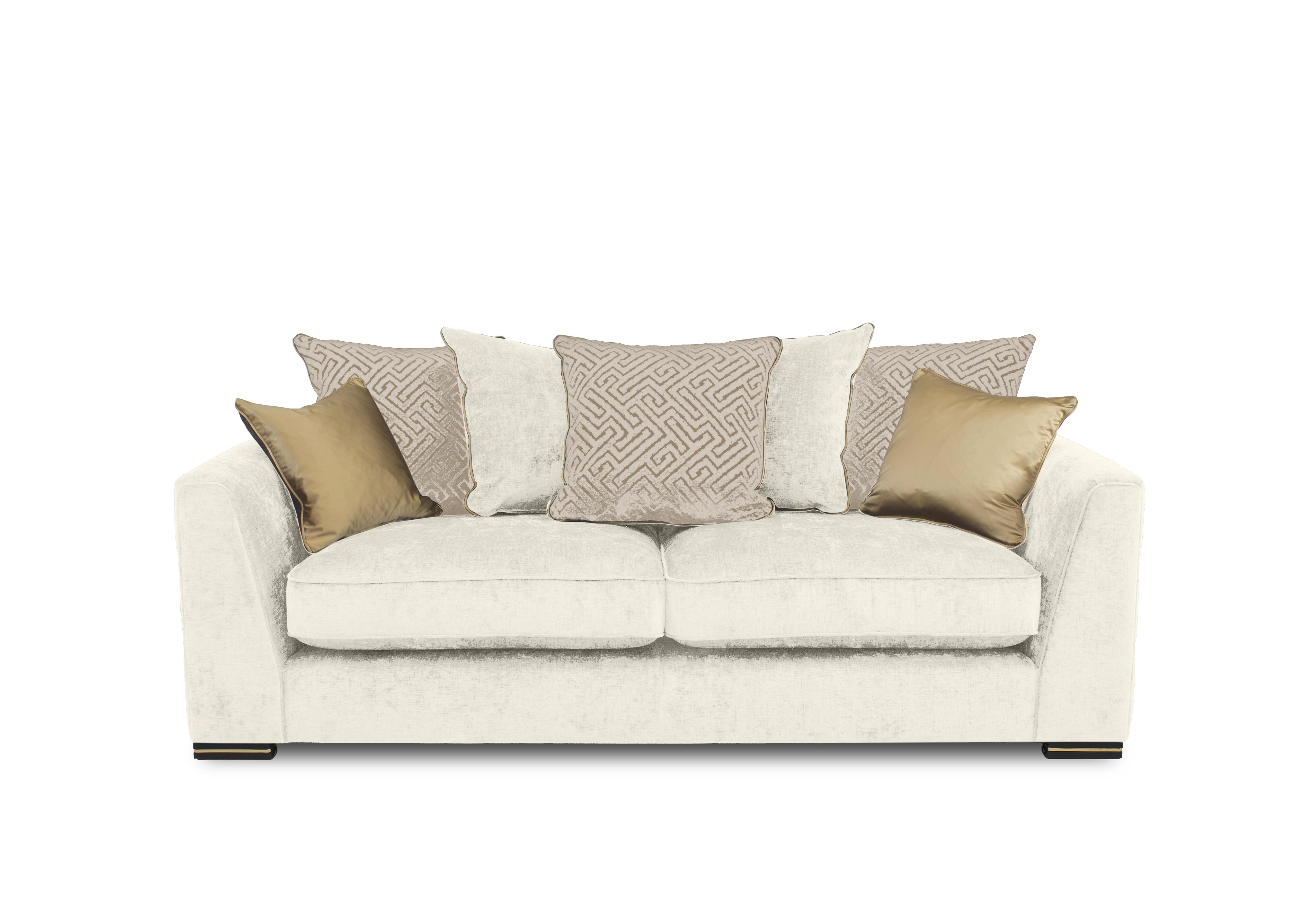 Bellissimo 3 Seater Scatter Back Sofa in Mirage Linen Cp on Furniture Village
