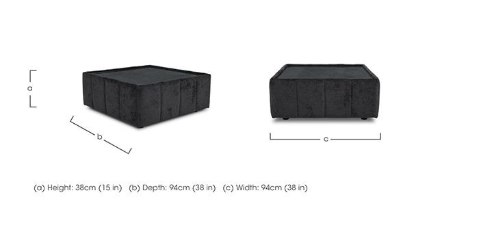 Bellissimo Square Glass Top Table in  on Furniture Village