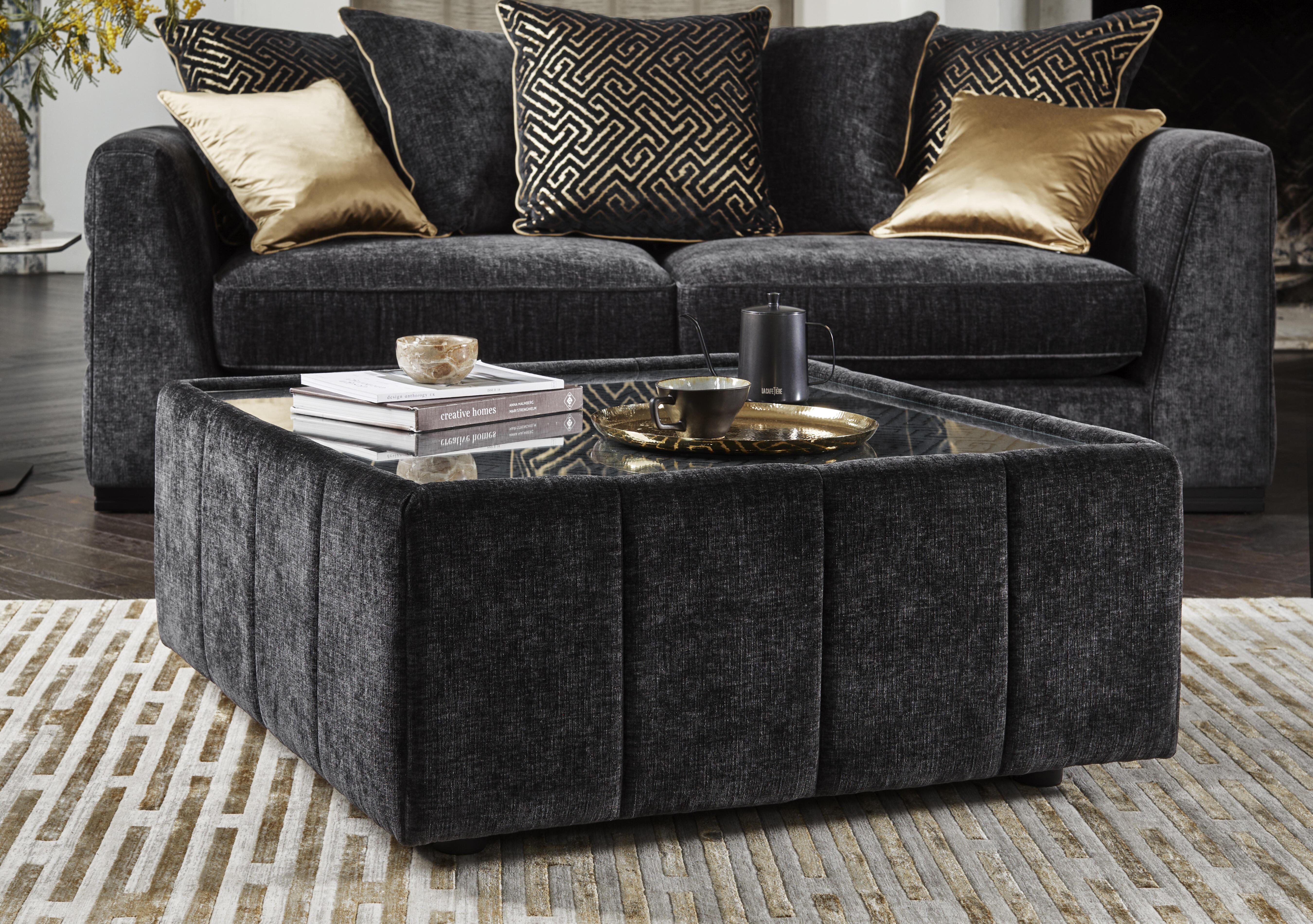 Bellissimo Square Glass Top Table in  on Furniture Village