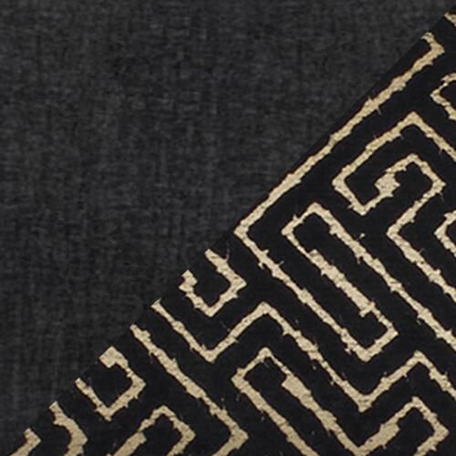 Bellissimo Square Glass Top Table in Mirage Black - Bell Black/Gold on Furniture Village