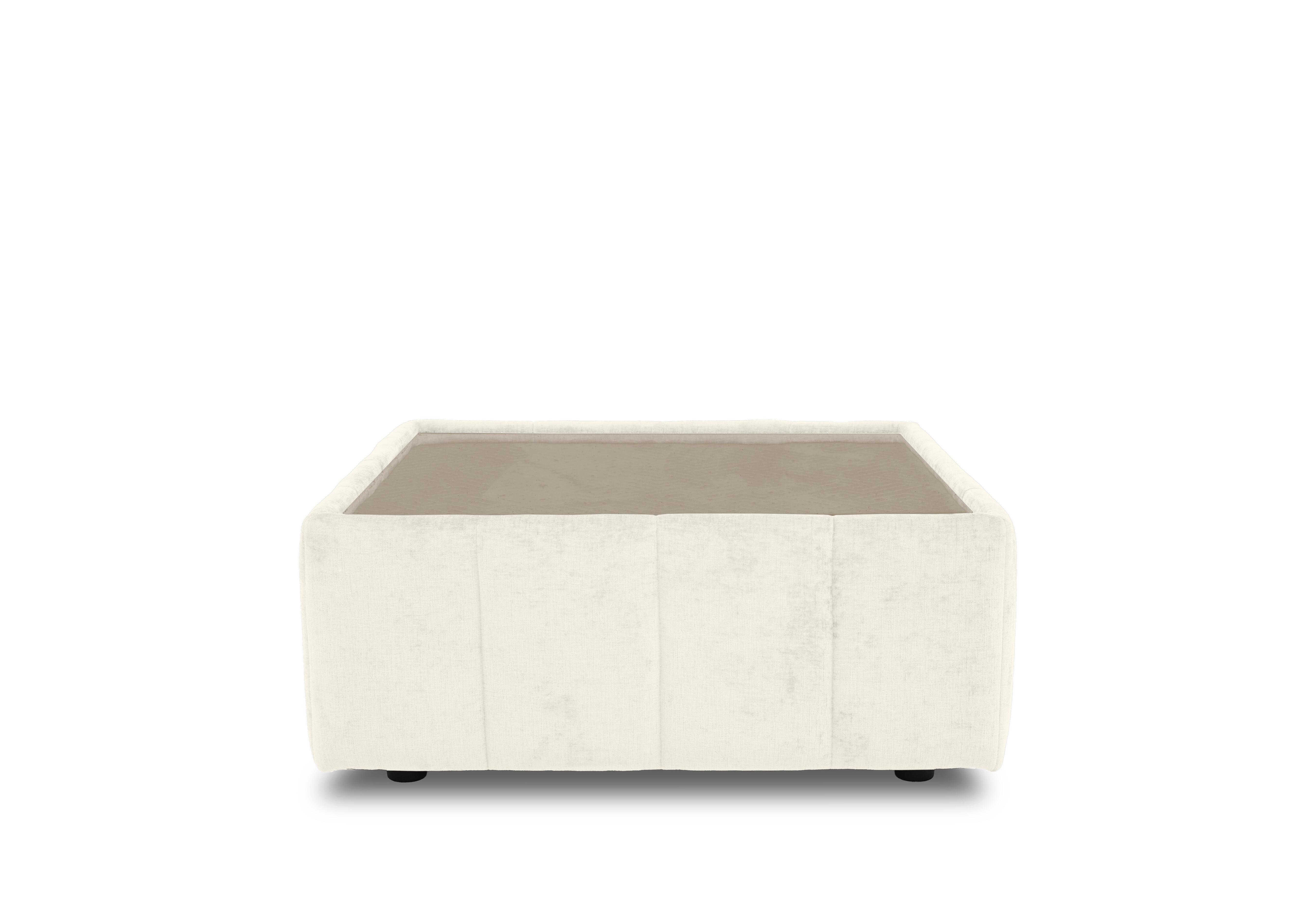 Bellissimo Square Glass Top Table in Mirage Linen - Bell Cream/Gold on Furniture Village