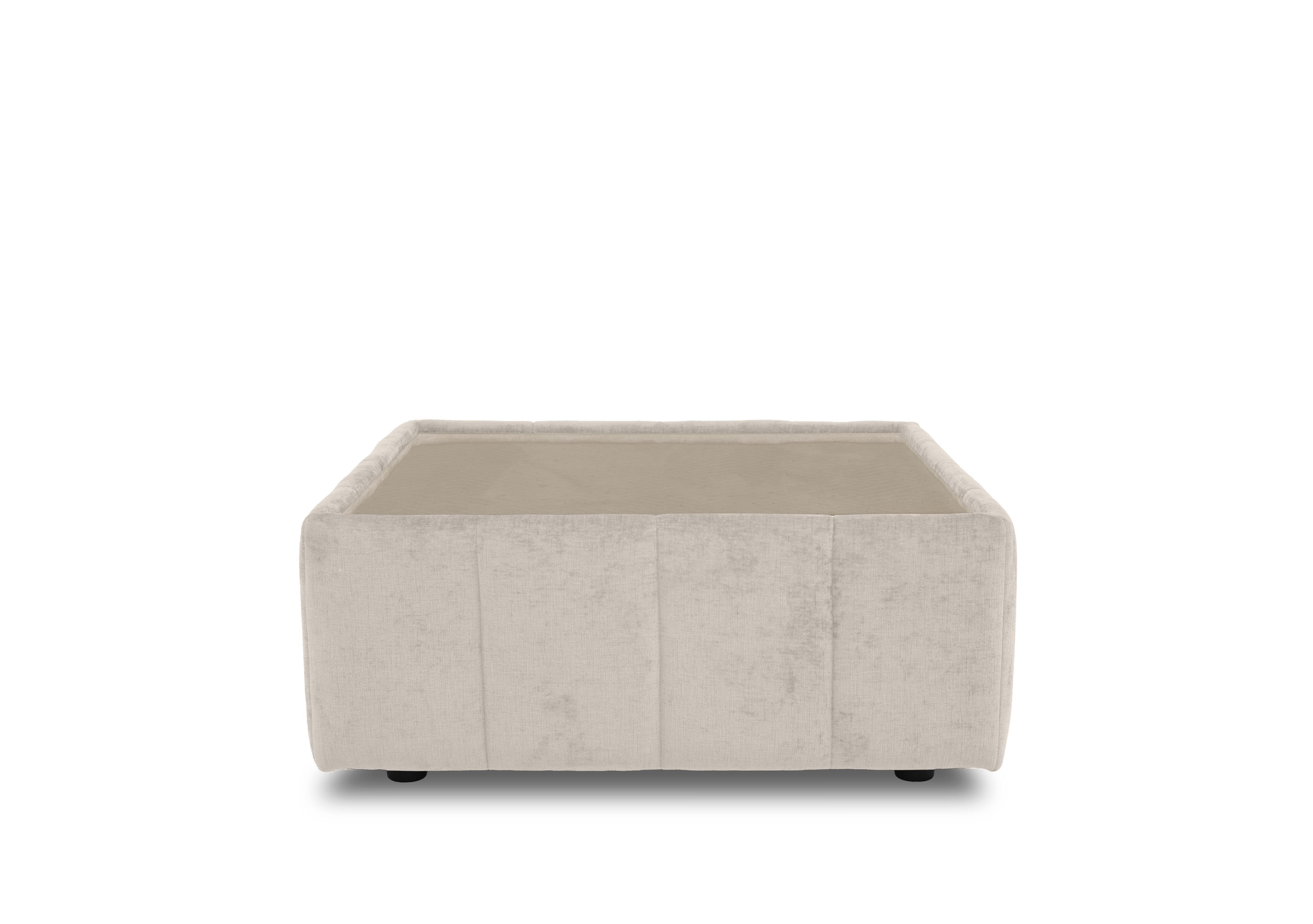 Bellissimo Square Glass Top Table in Mirage Pebble - Bell Cream/Gld on Furniture Village