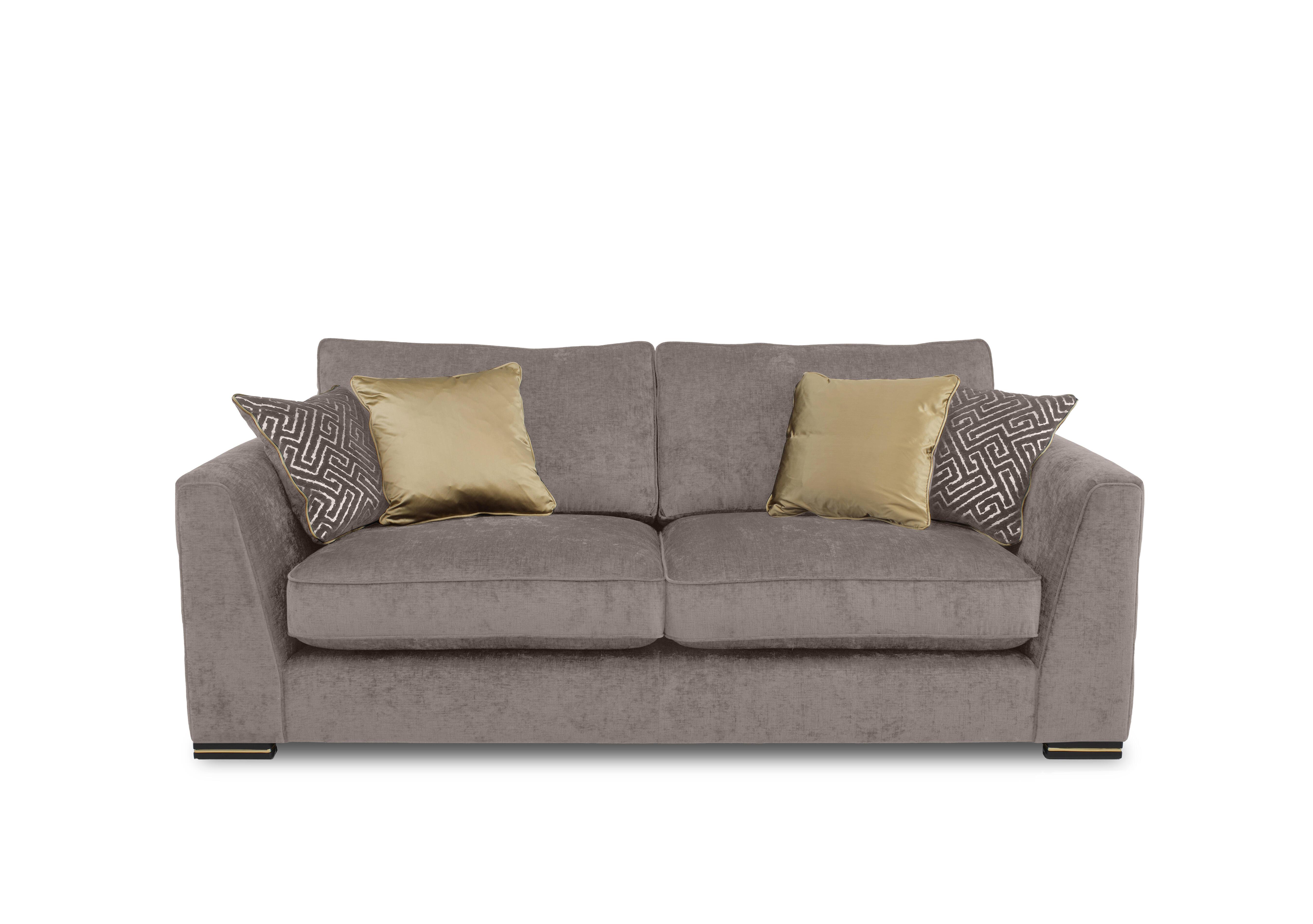 Bellissimo 3 Seater Classic Back Sofa in Mirage Truffle Cp on Furniture Village