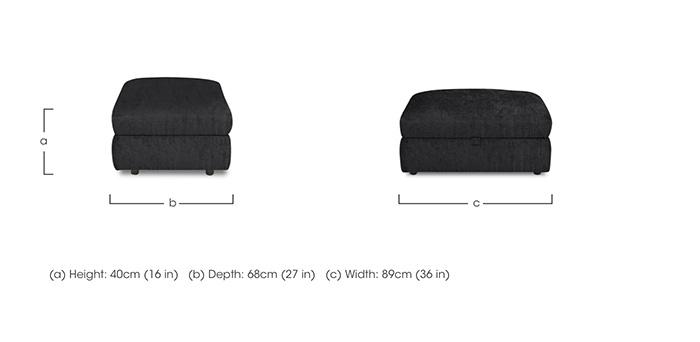 Bellissimo Storage Footstool in  on Furniture Village