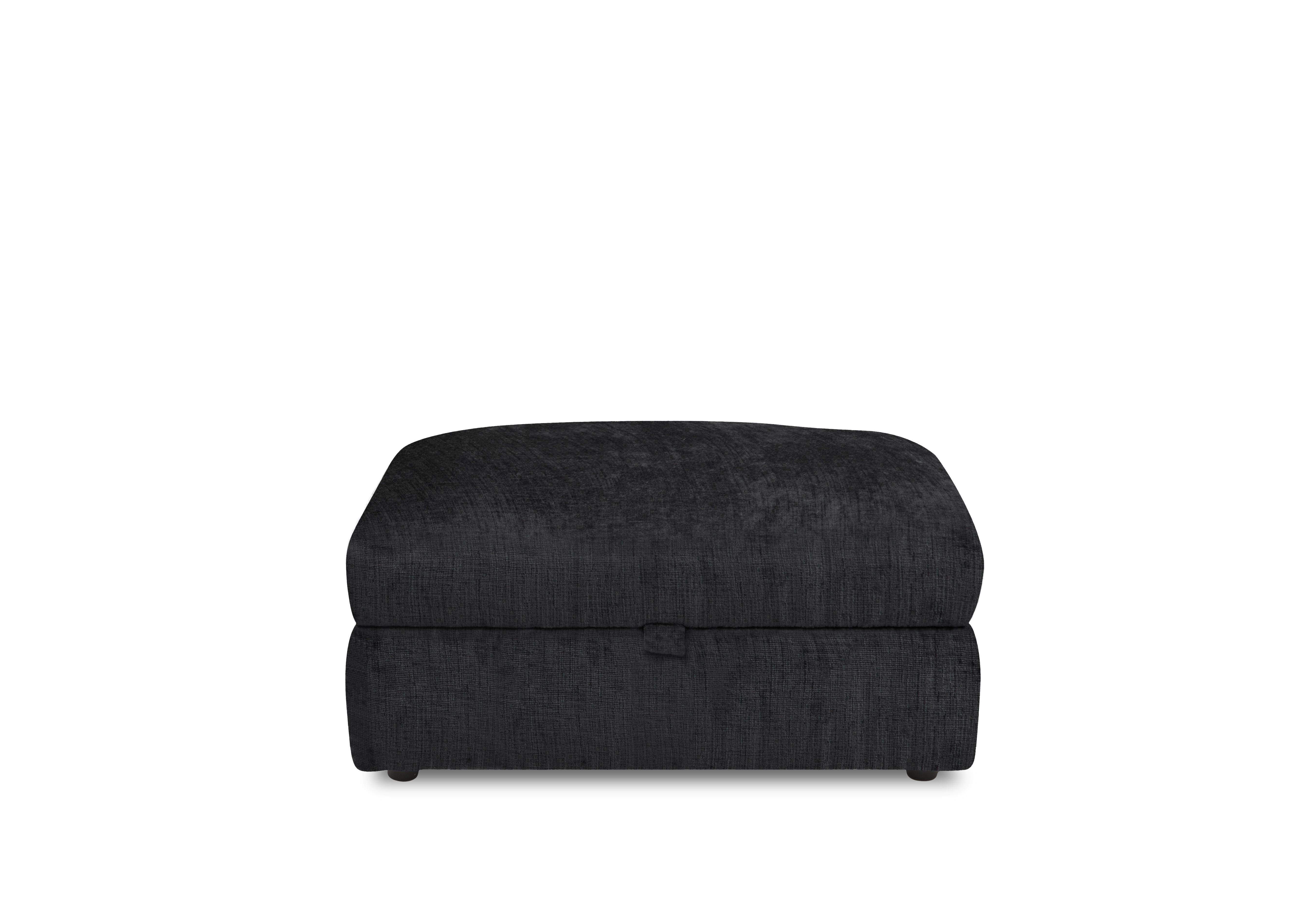 Bellissimo Storage Footstool in Mirage Black on Furniture Village