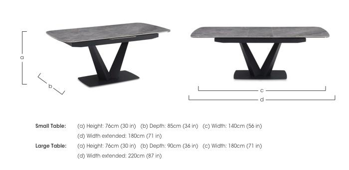 Cupra Pop Up Extending Dining Table in  on Furniture Village