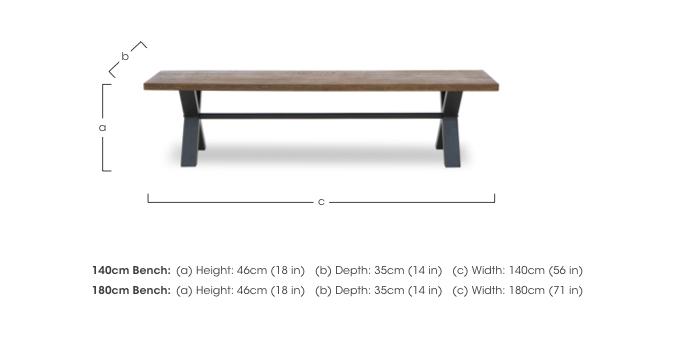 Jupiter Dining Bench in  on Furniture Village