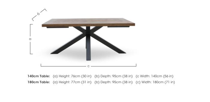 Jupiter Dining Table with Star Base in  on Furniture Village