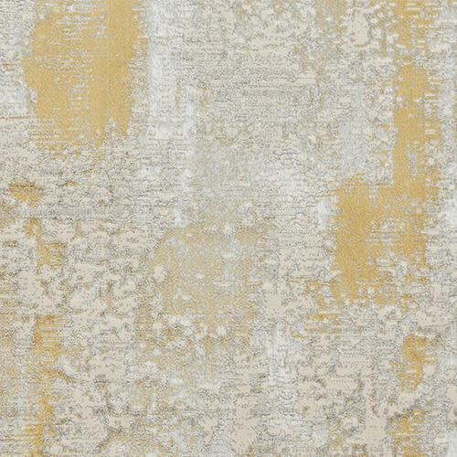 Virella Rug in White - Gold on Furniture Village