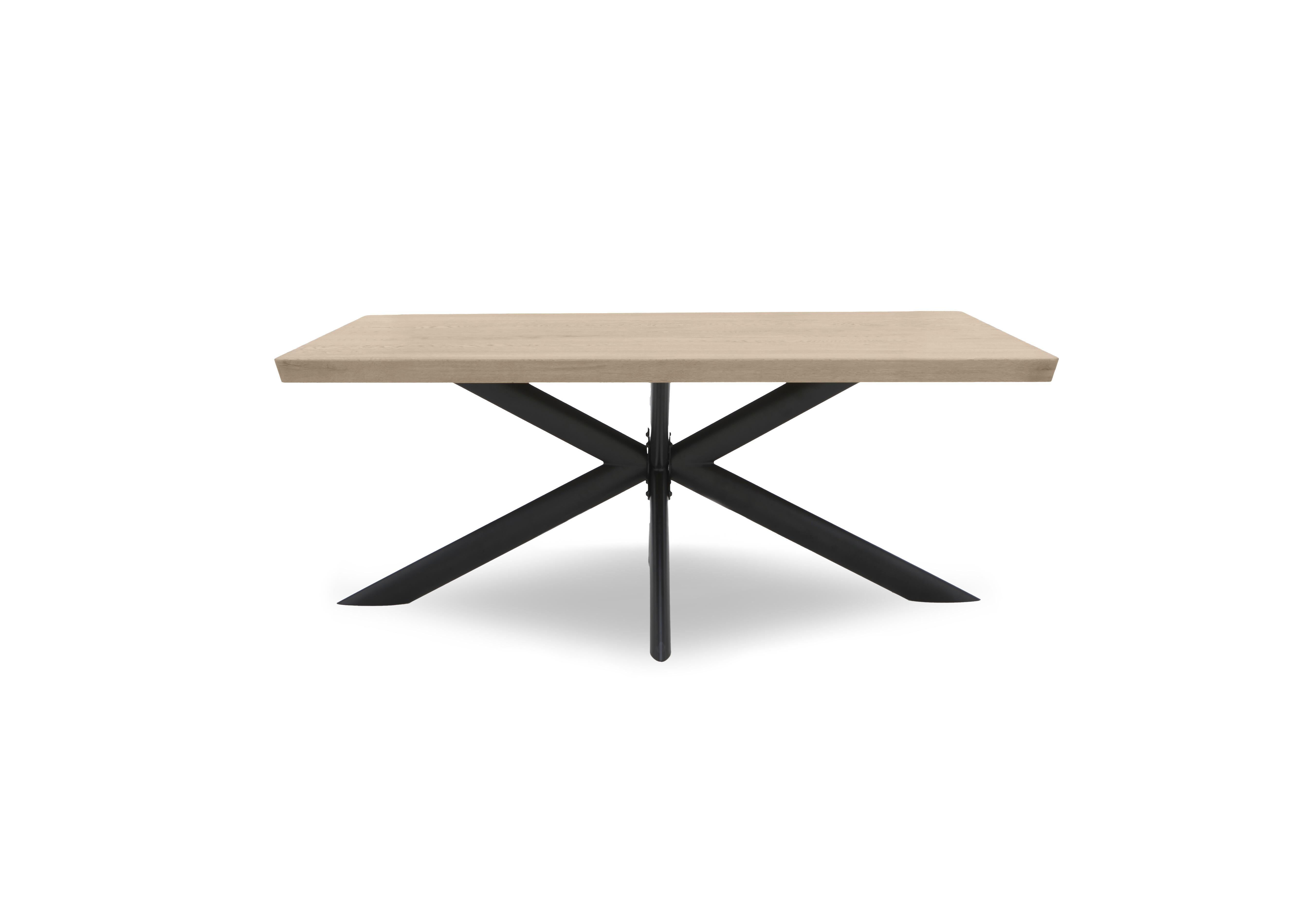 Athena Compact Soft Edge Dining Table in 33 Storm Wood on Furniture Village