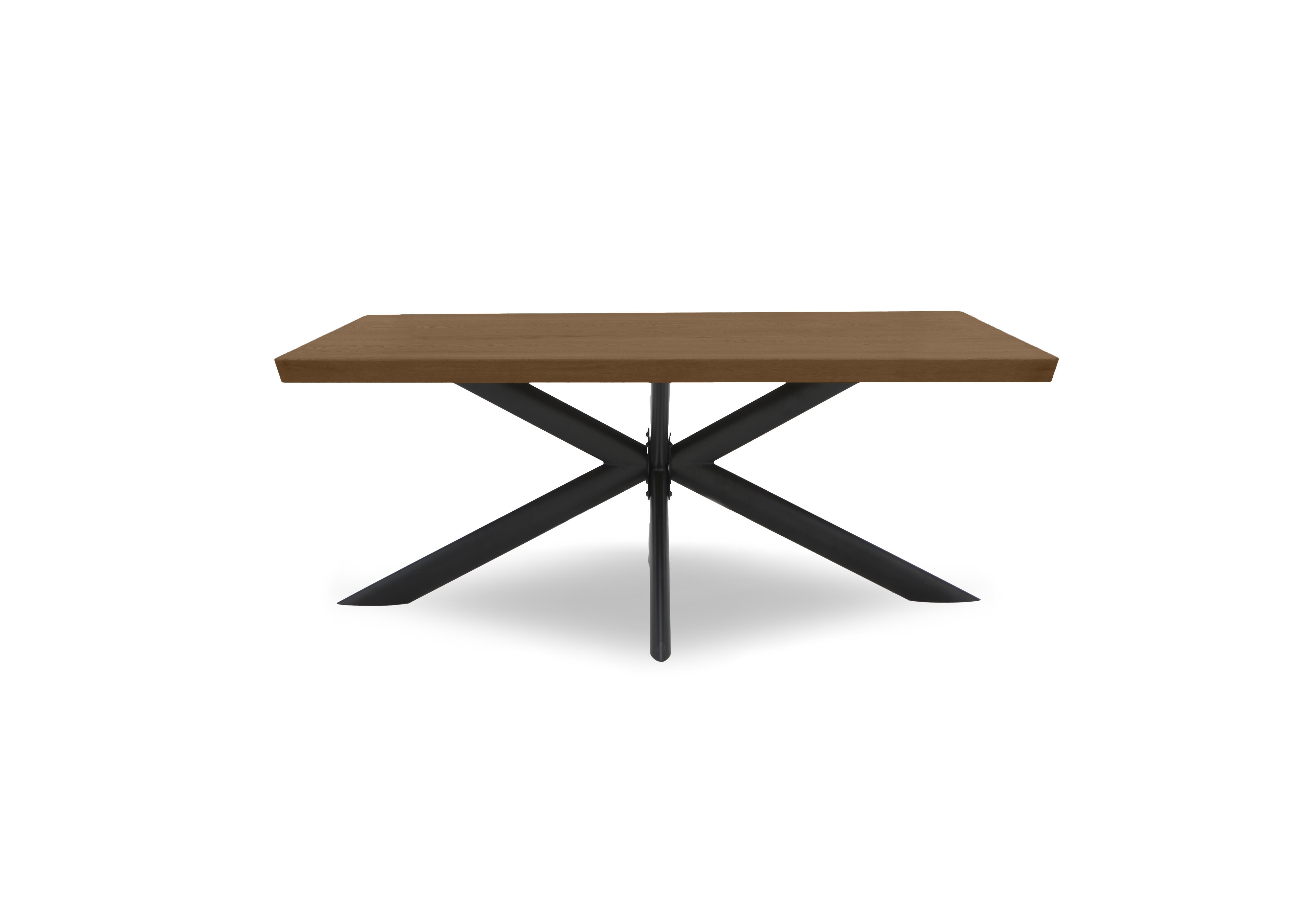 Athena Compact Soft Edge Dining Table in 6 Old Bassano on Furniture Village