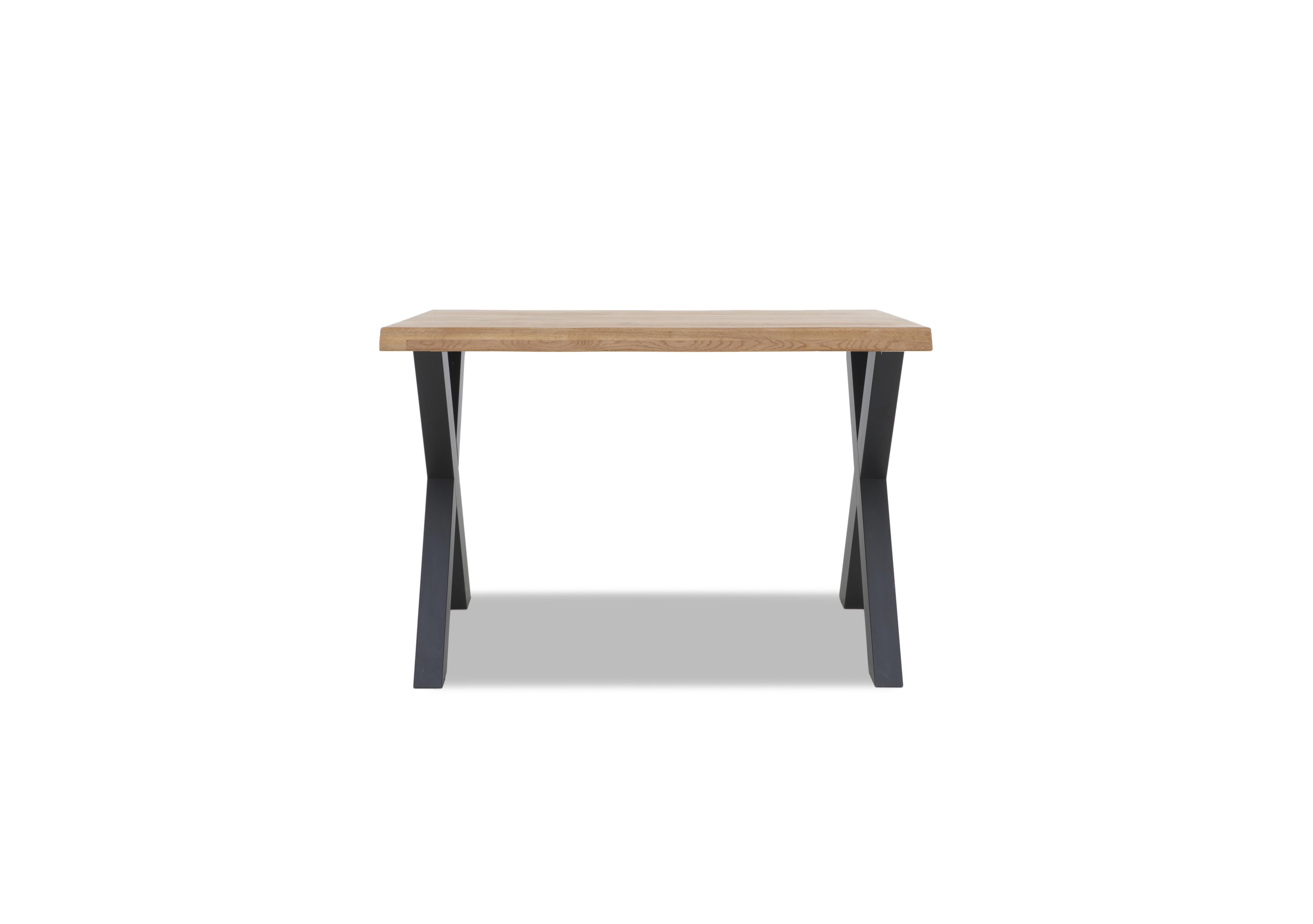 Hades Straight Edge Bar Table with X Shaped Legs in 1 Oil on Furniture Village