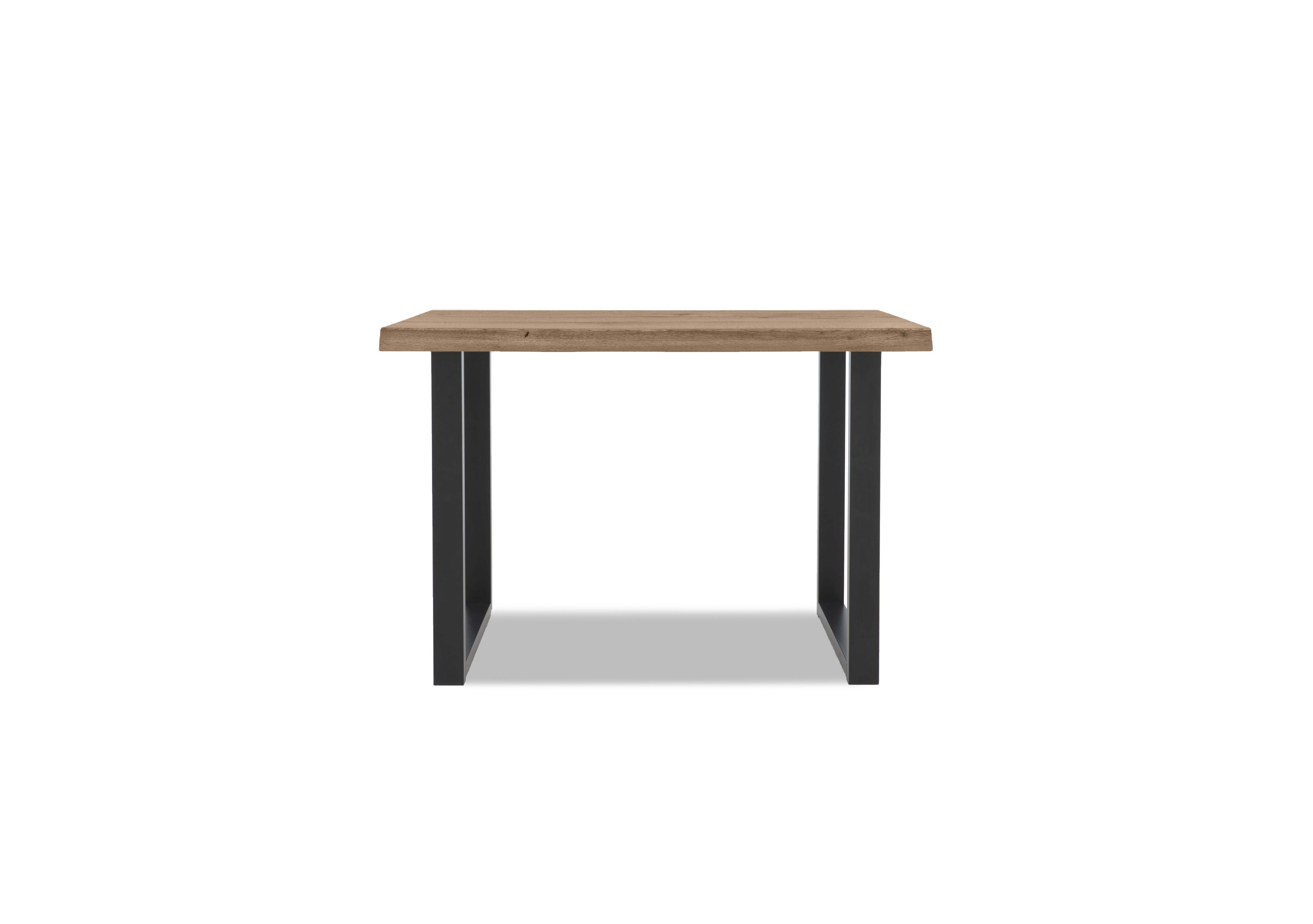 Hades Raw Edge Bar Table with U Shaped Legs in 33 Storm Wood on Furniture Village