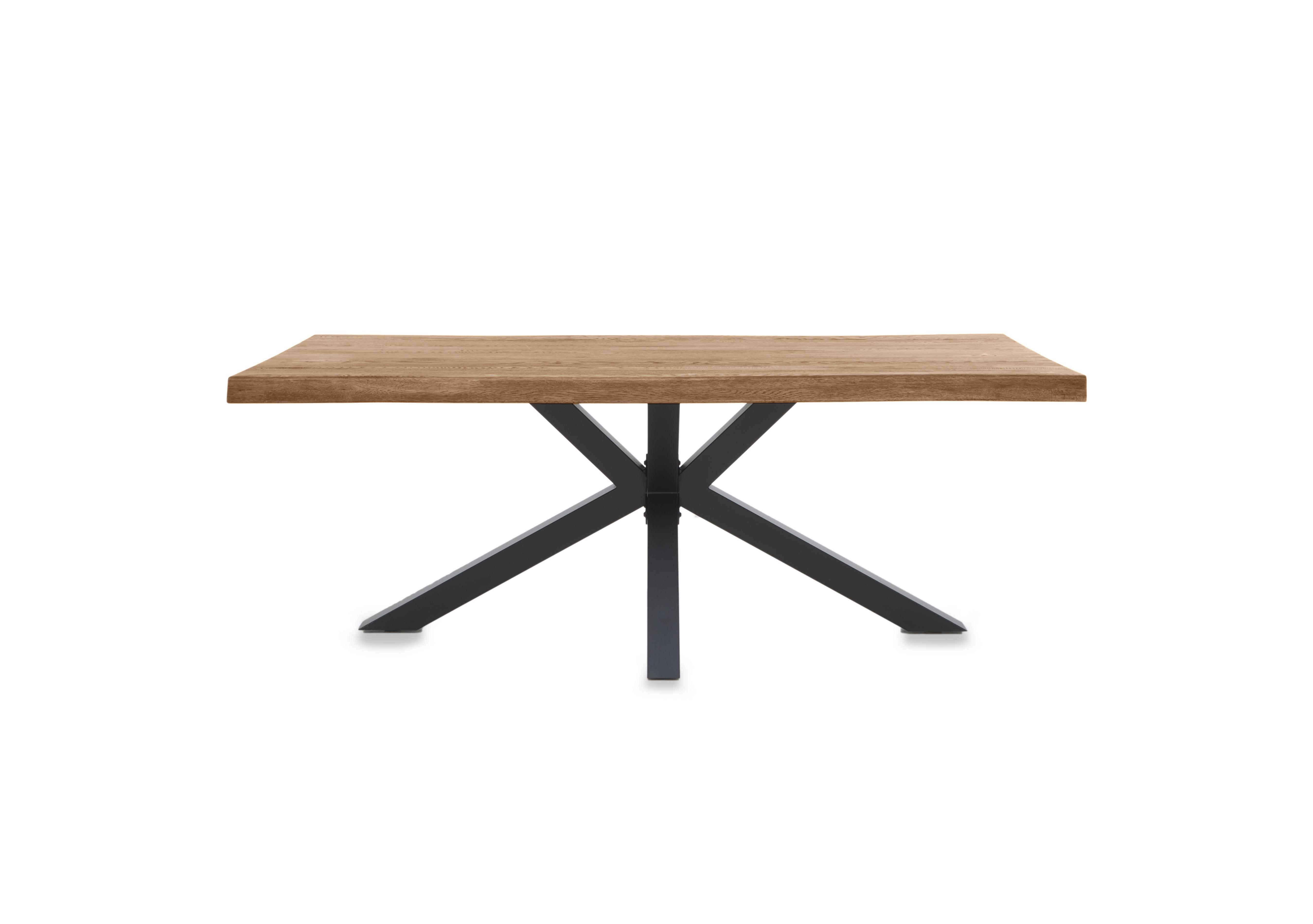 Njord Raw Edge Compact Dining Table with Metal Star Base - Bodahl ...