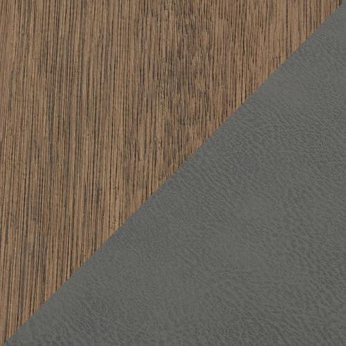 Venus Dining Table and Right Hand Facing Corner Dining Bench in Grey - Jupiter on Furniture Village