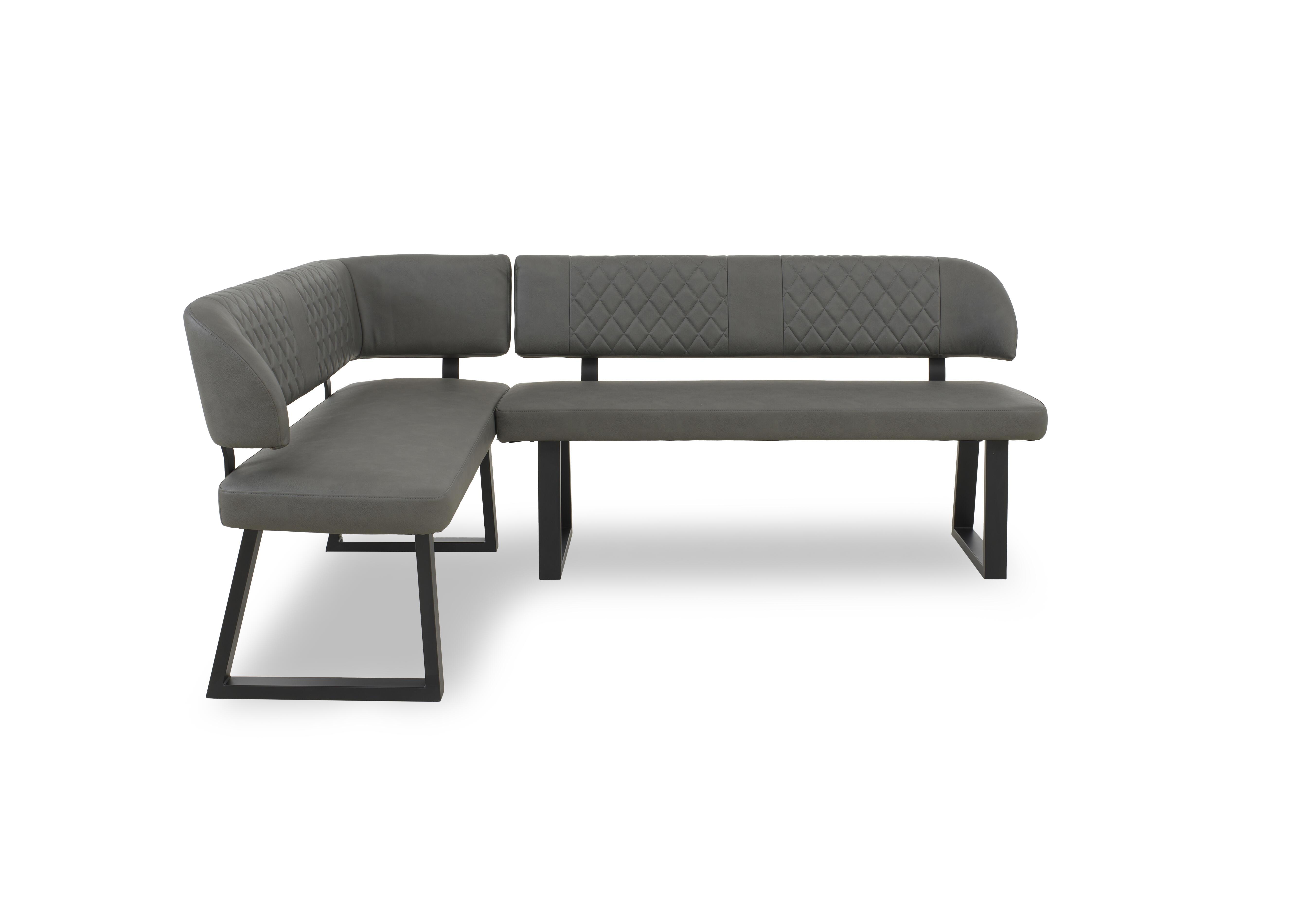 Venus Left Hand Facing Corner Dining Bench in Grey on Furniture Village