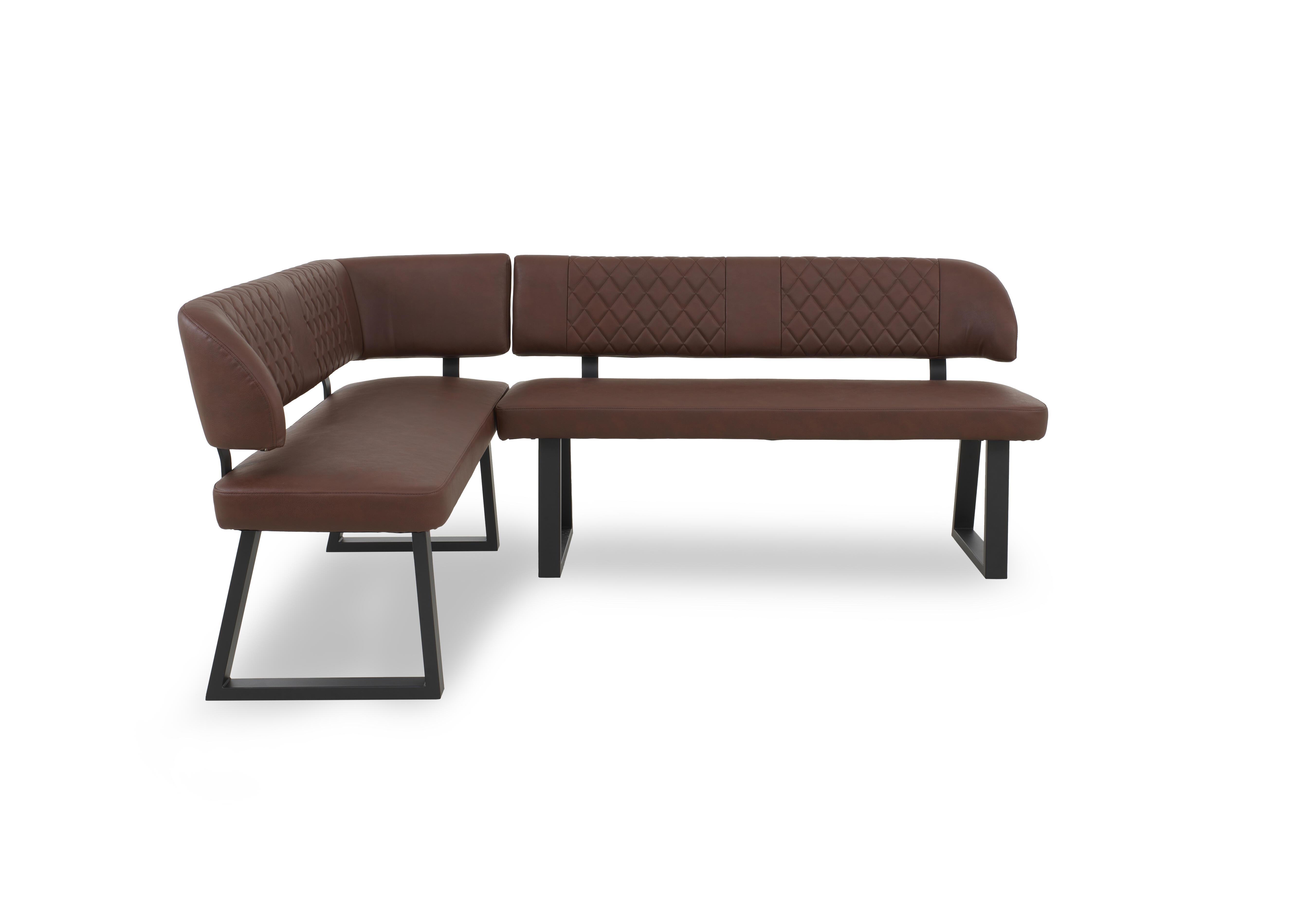 Venus Left Hand Facing Corner Dining Bench in Tan on Furniture Village