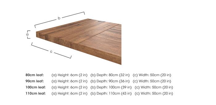 Straight Edge Dining Table Extension Leaf in  on Furniture Village