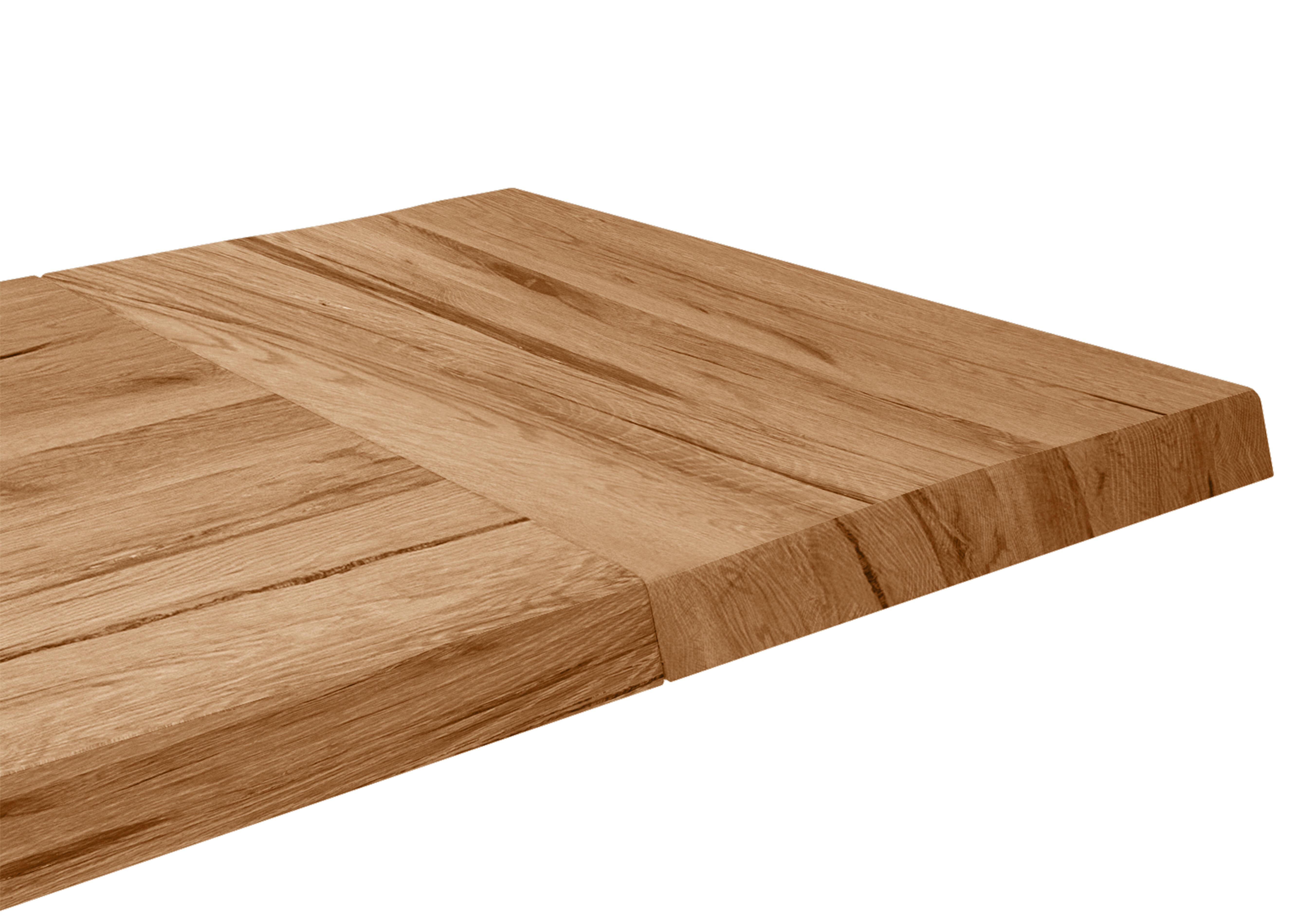Raw Edge Dining Table Extension Leaf in 1 Oil on Furniture Village