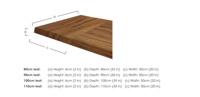 Raw Edge Dining Table Extension Leaf in  on Furniture Village