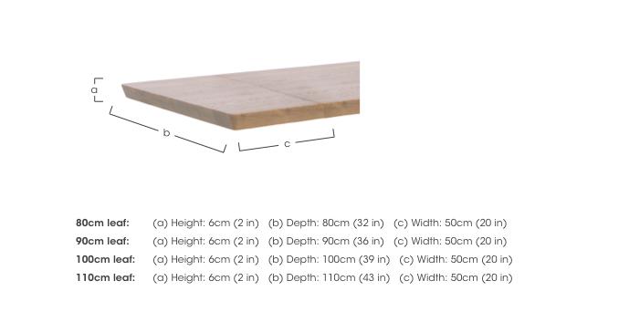 Soft Edge Dining Table Extension Leaf in  on Furniture Village