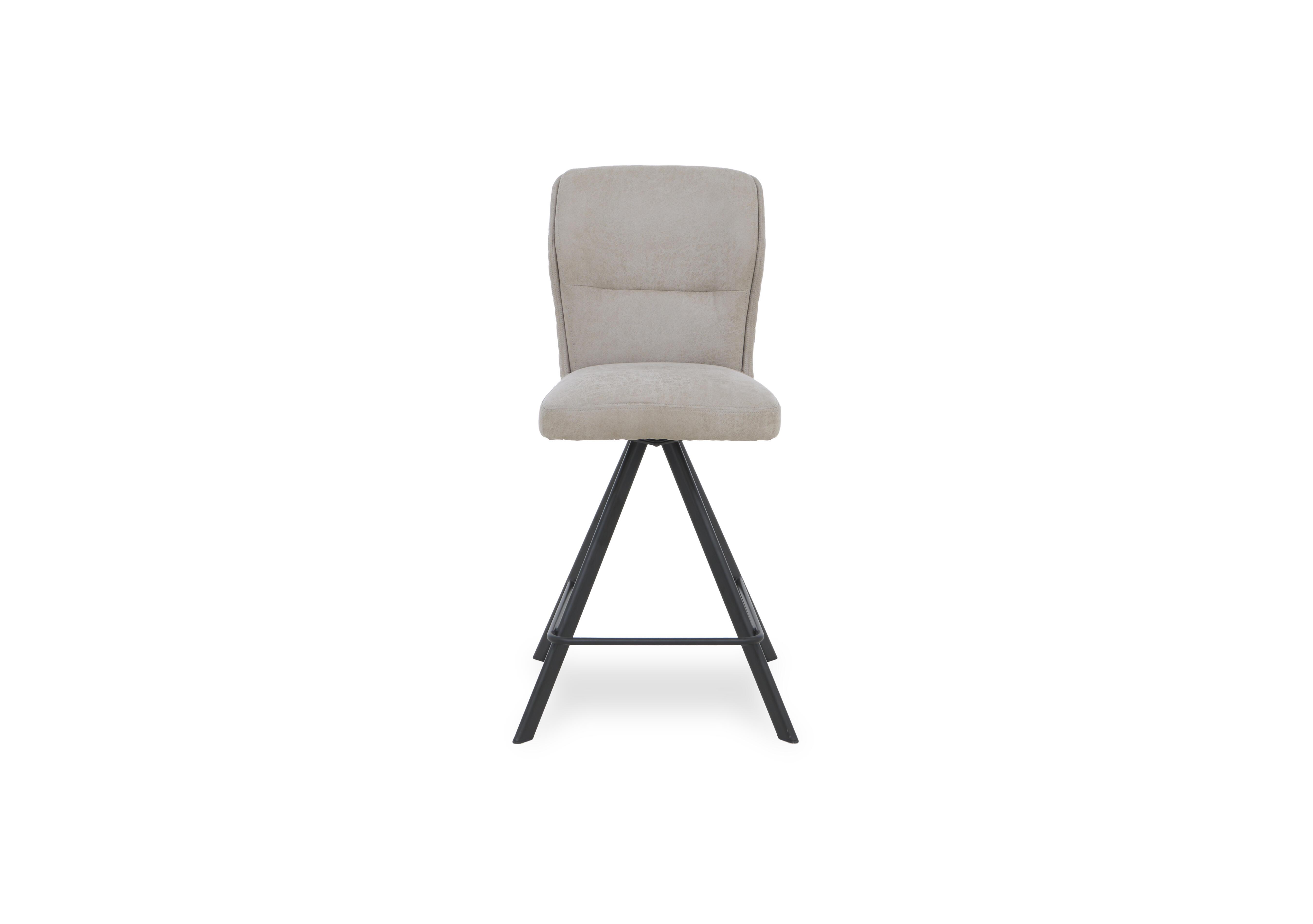 Terra Fabric Swivel Bar Stool in Taupe on Furniture Village