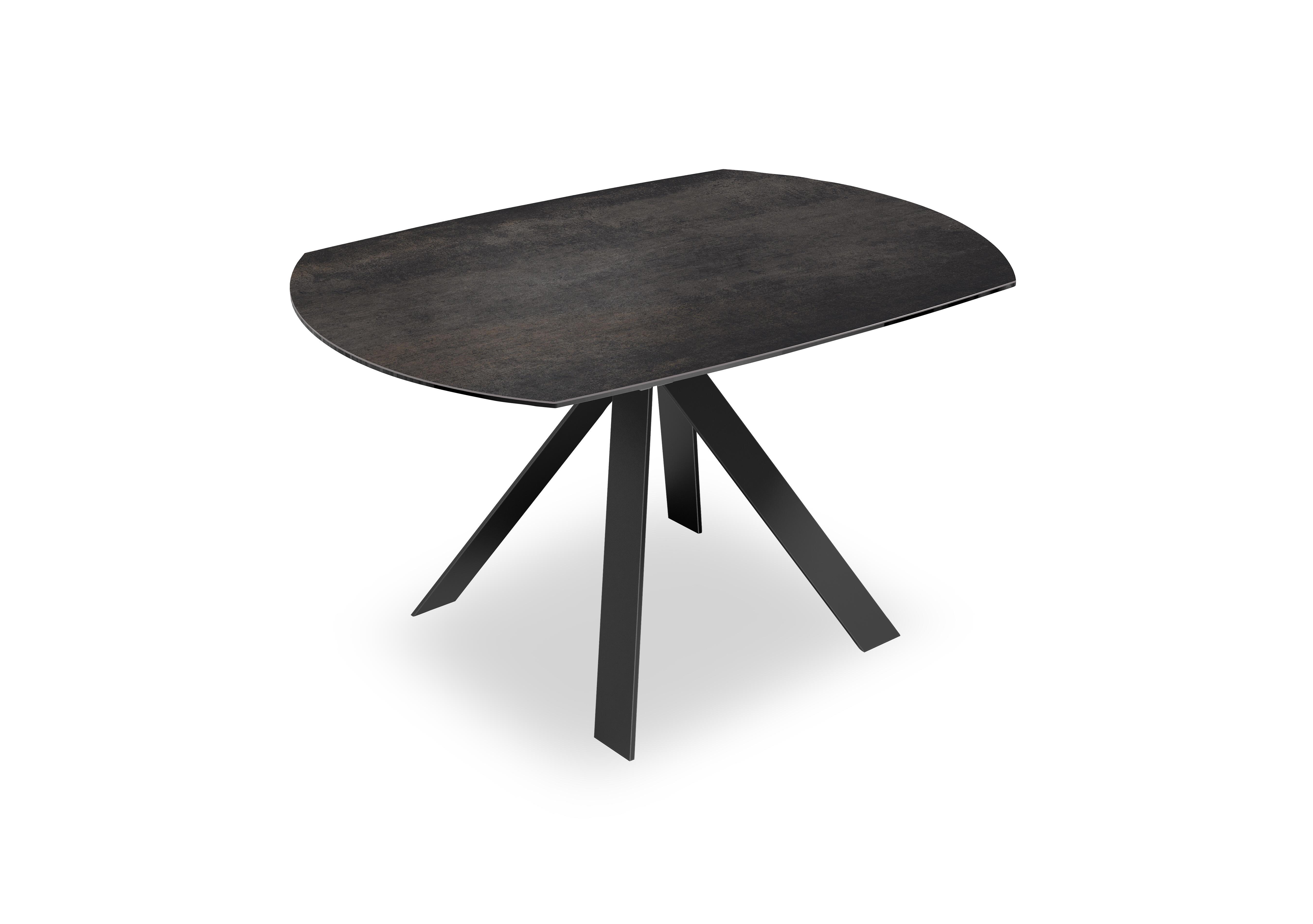 Felipe Swivel Extending Dining Table in Dark Steel on Furniture Village