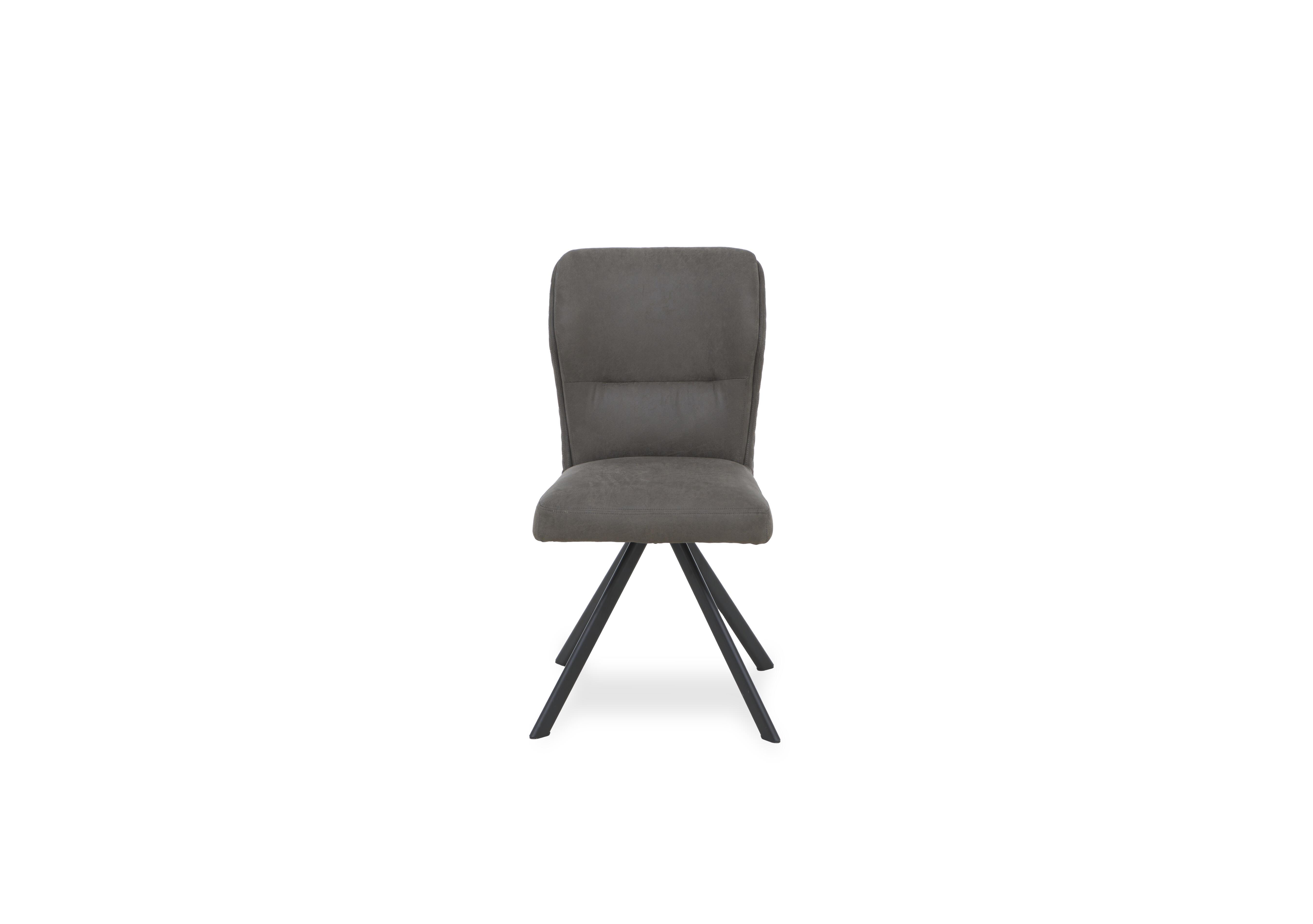 Terra Fabric Swivel Dining Chair in Steel on Furniture Village