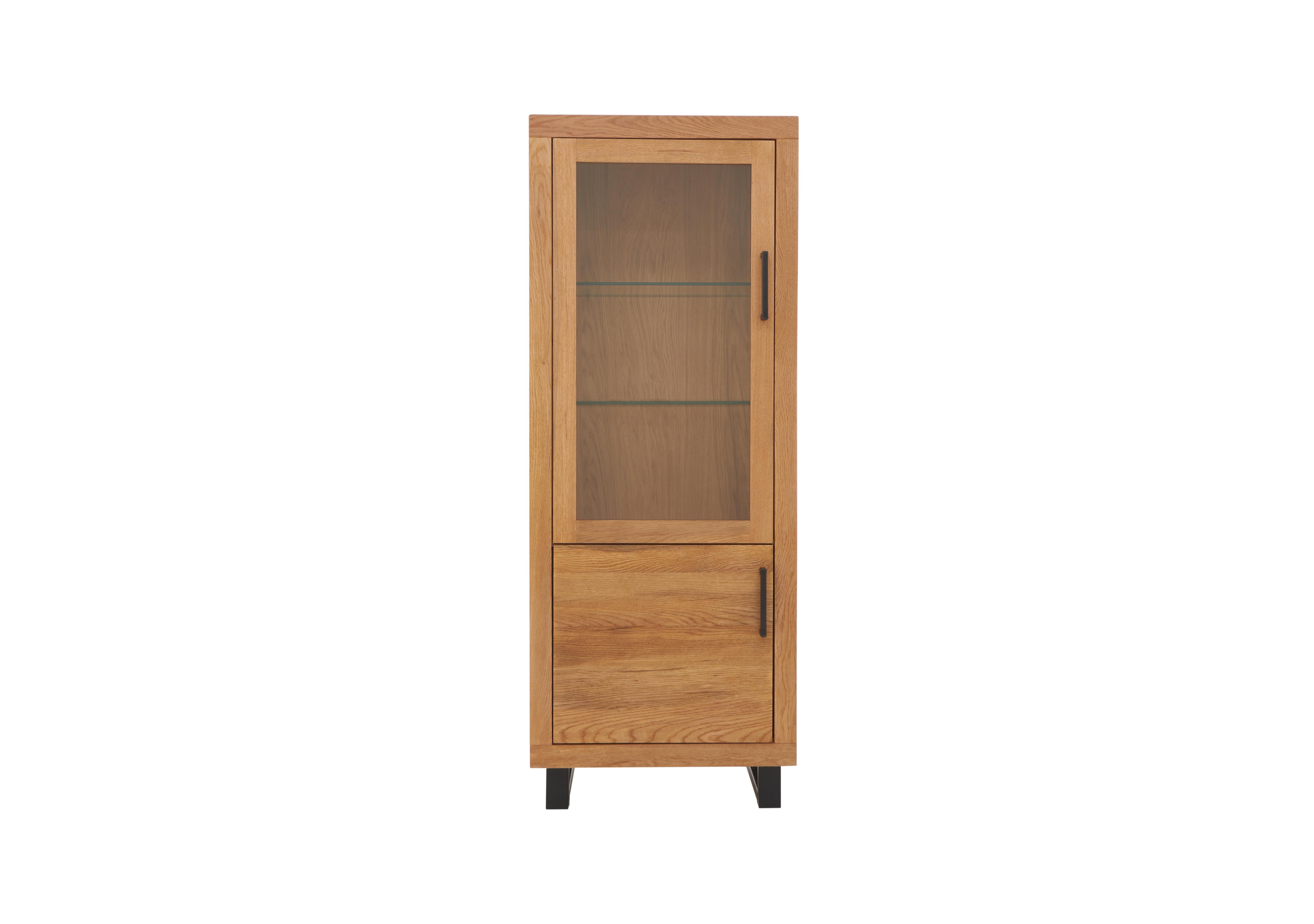 Terra Small Left Hand Facing Display Cabinet in 1 Oil on Furniture Village