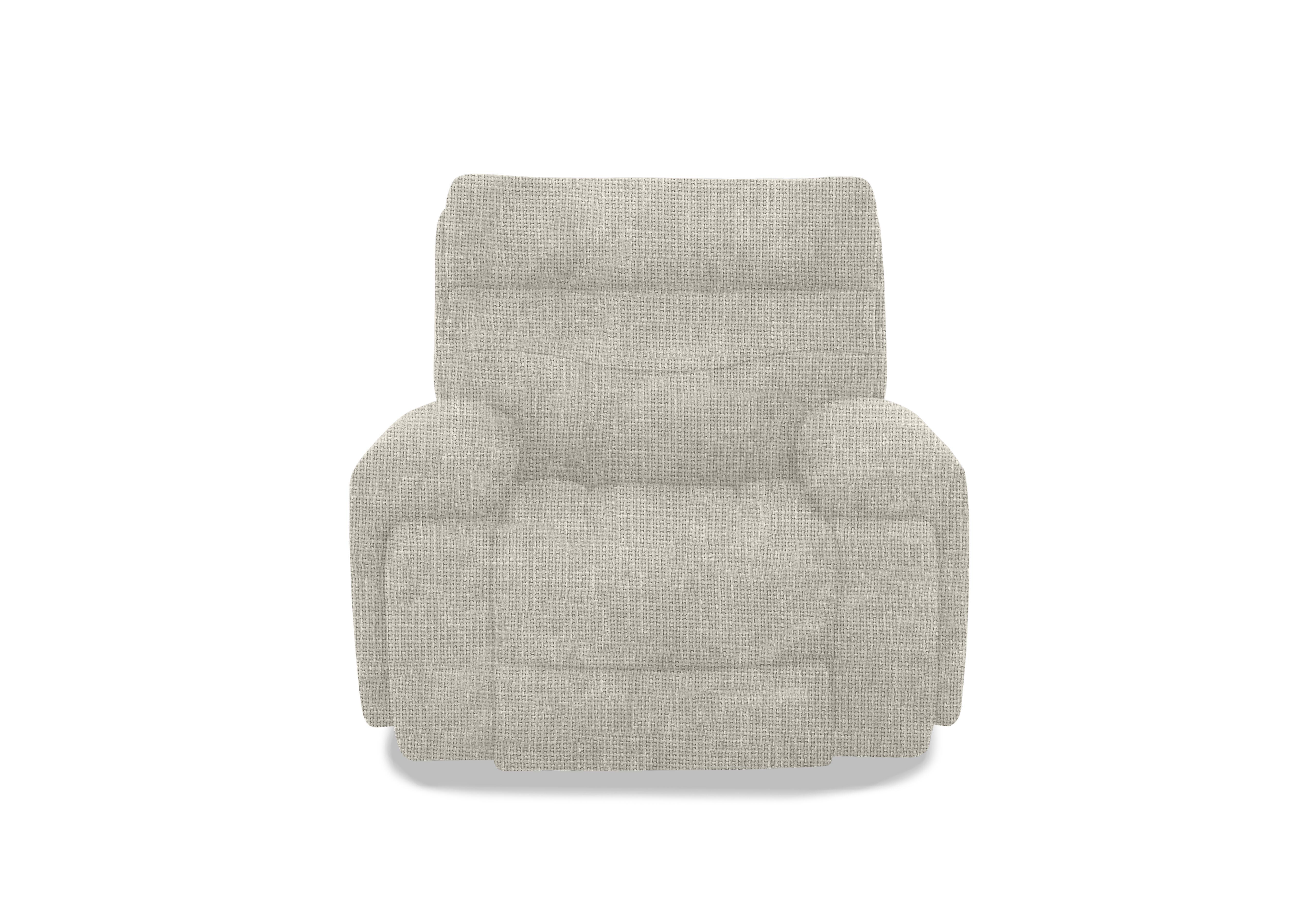 Cinemax Fabric Media Arm Power Recliner Chair with Power Headrest in Stone We-0102 on Furniture Village