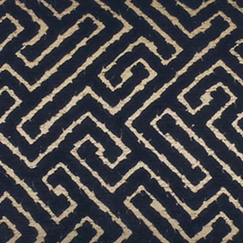 Bellissimo Wing Chair in Bellissimo Navy/Gold on Furniture Village