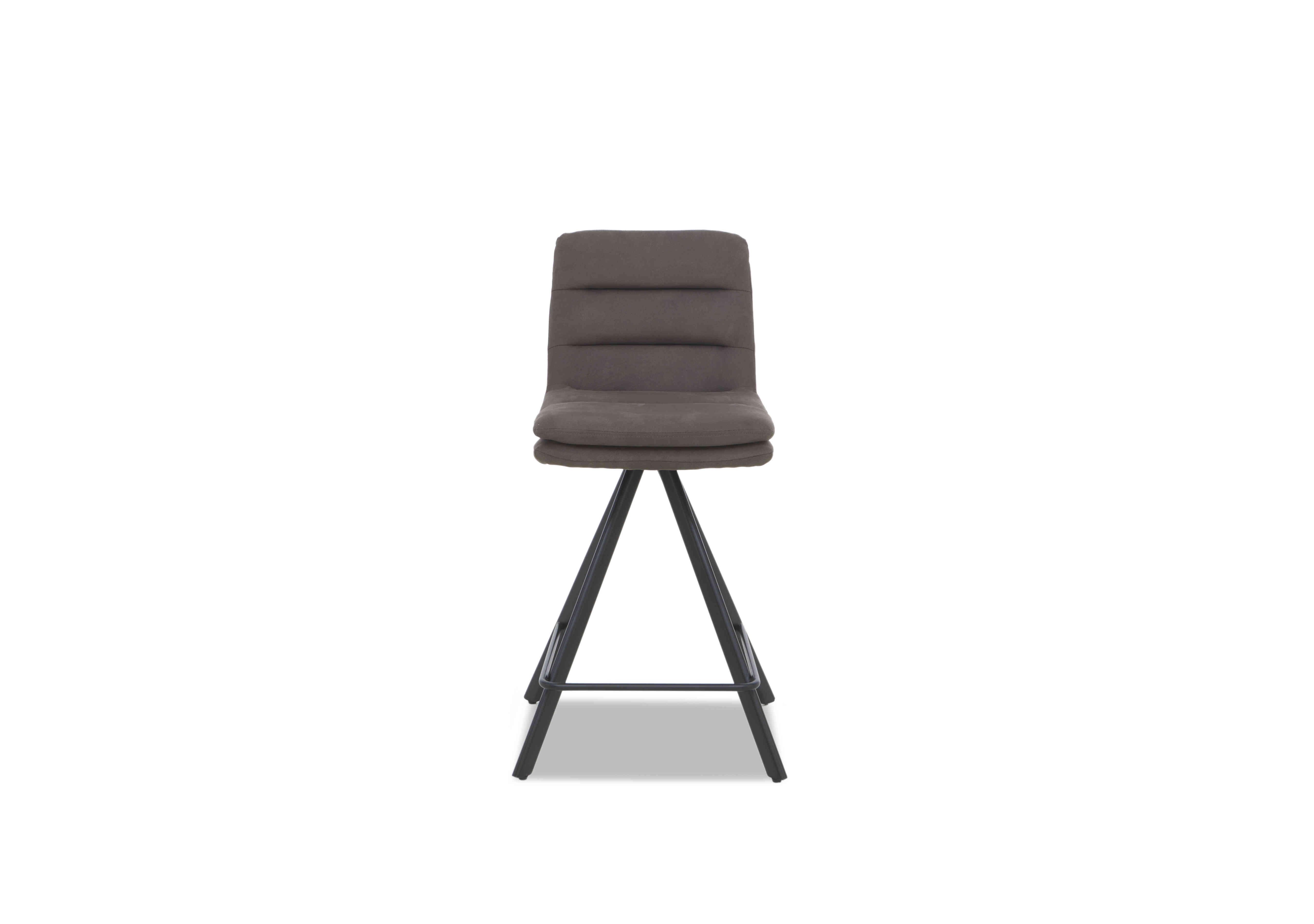 Njord Fabric Swivel Bar Stool in Anthracite on Furniture Village