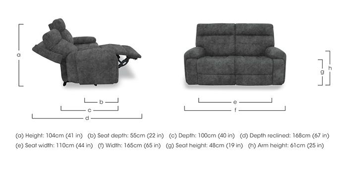 Cinemax Fabric 2 Seater Sofa in  on Furniture Village