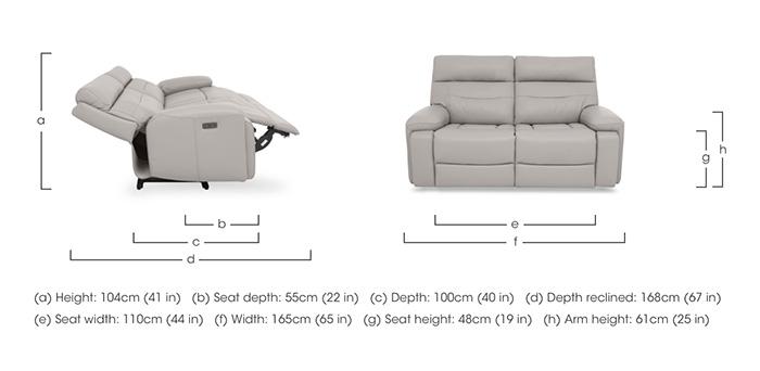 Cinemax Leather 2 Seater Sofa in  on Furniture Village
