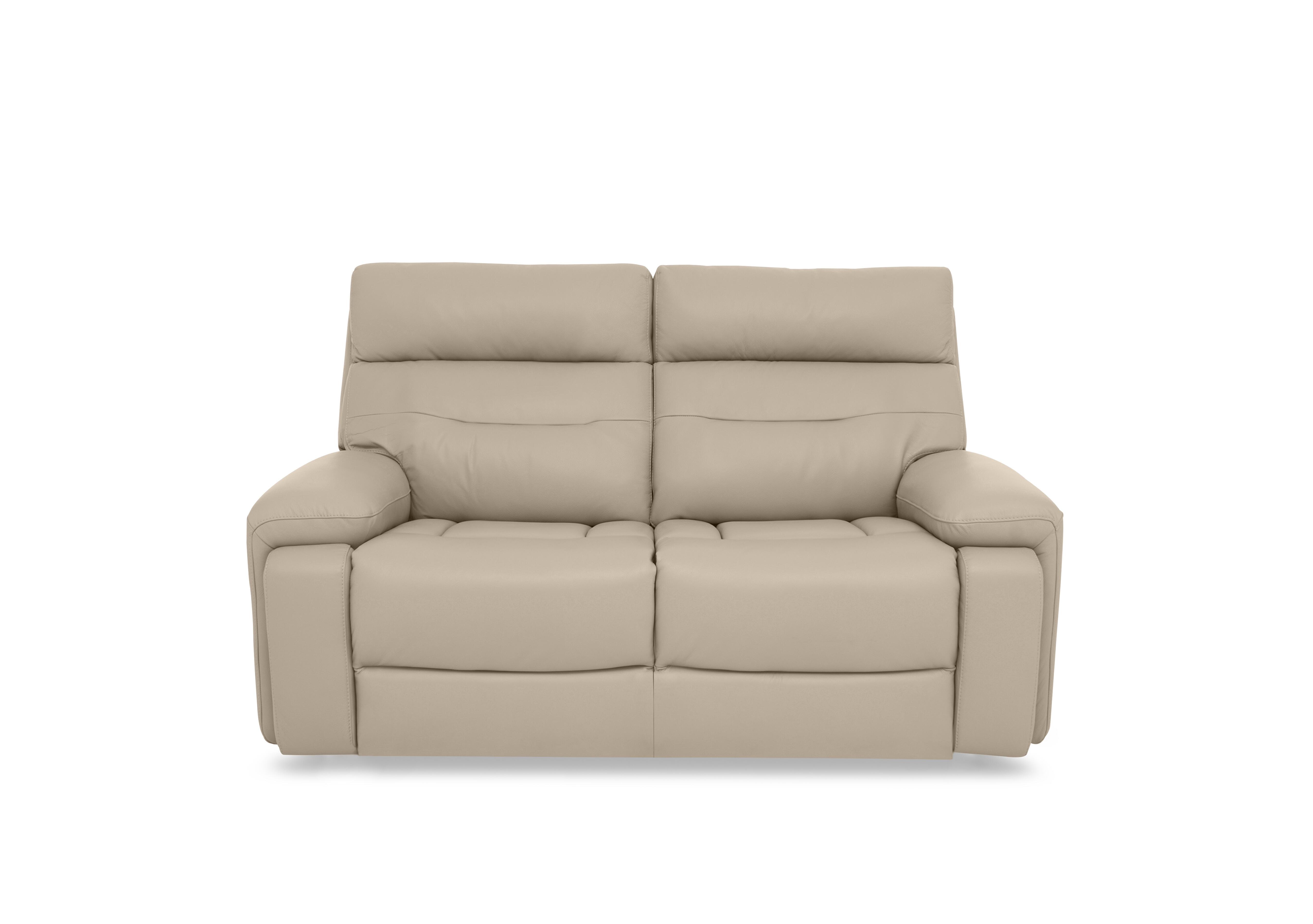 Cinemax Leather 2 Seater Sofa in Dacota Pebble La-4305 on Furniture Village