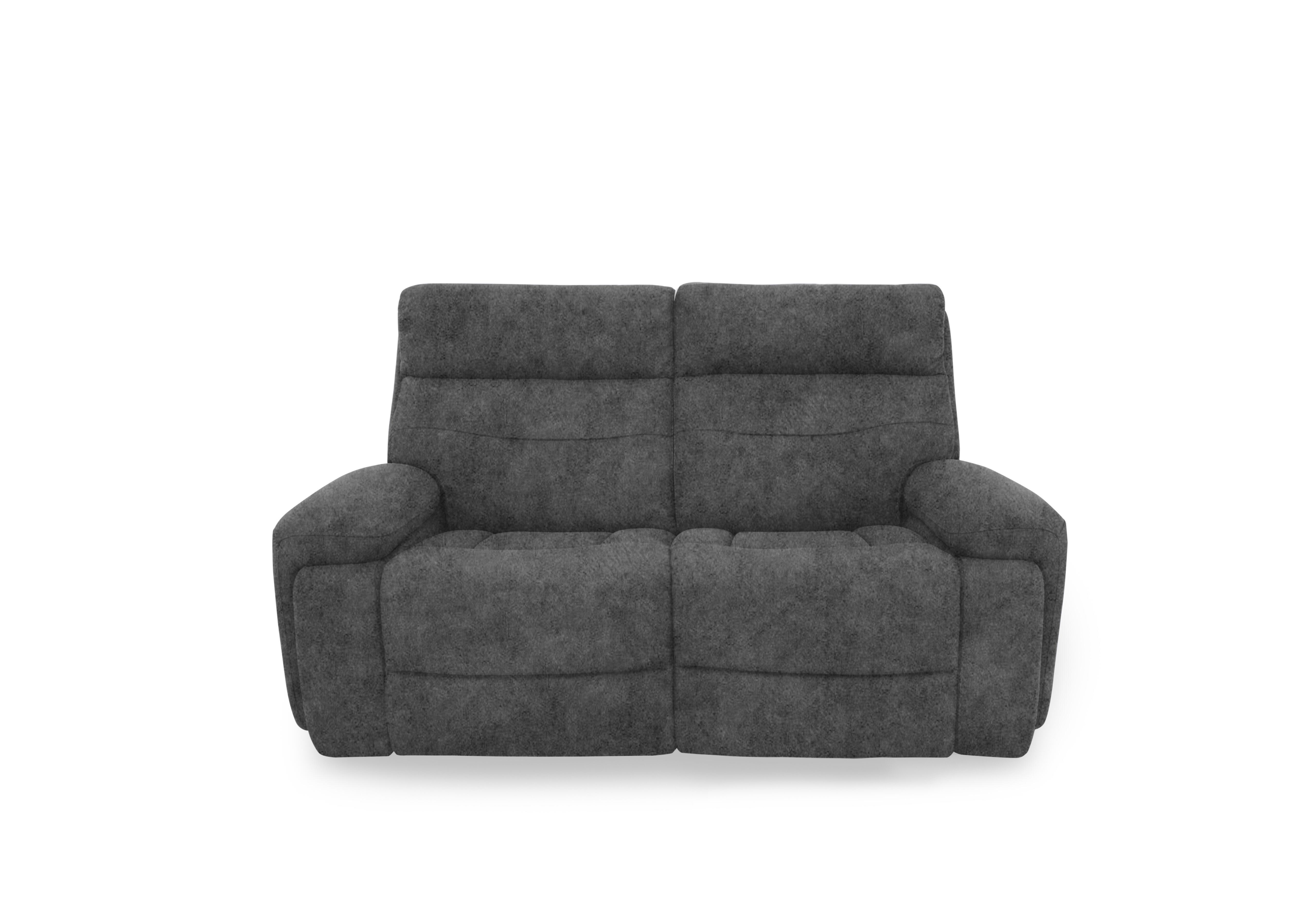 Cinemax Fabric 2 Seater Media Arm Power Recliner Sofa with Power Headrests in Marque Seal Grey Mq-0106 on Furniture Village