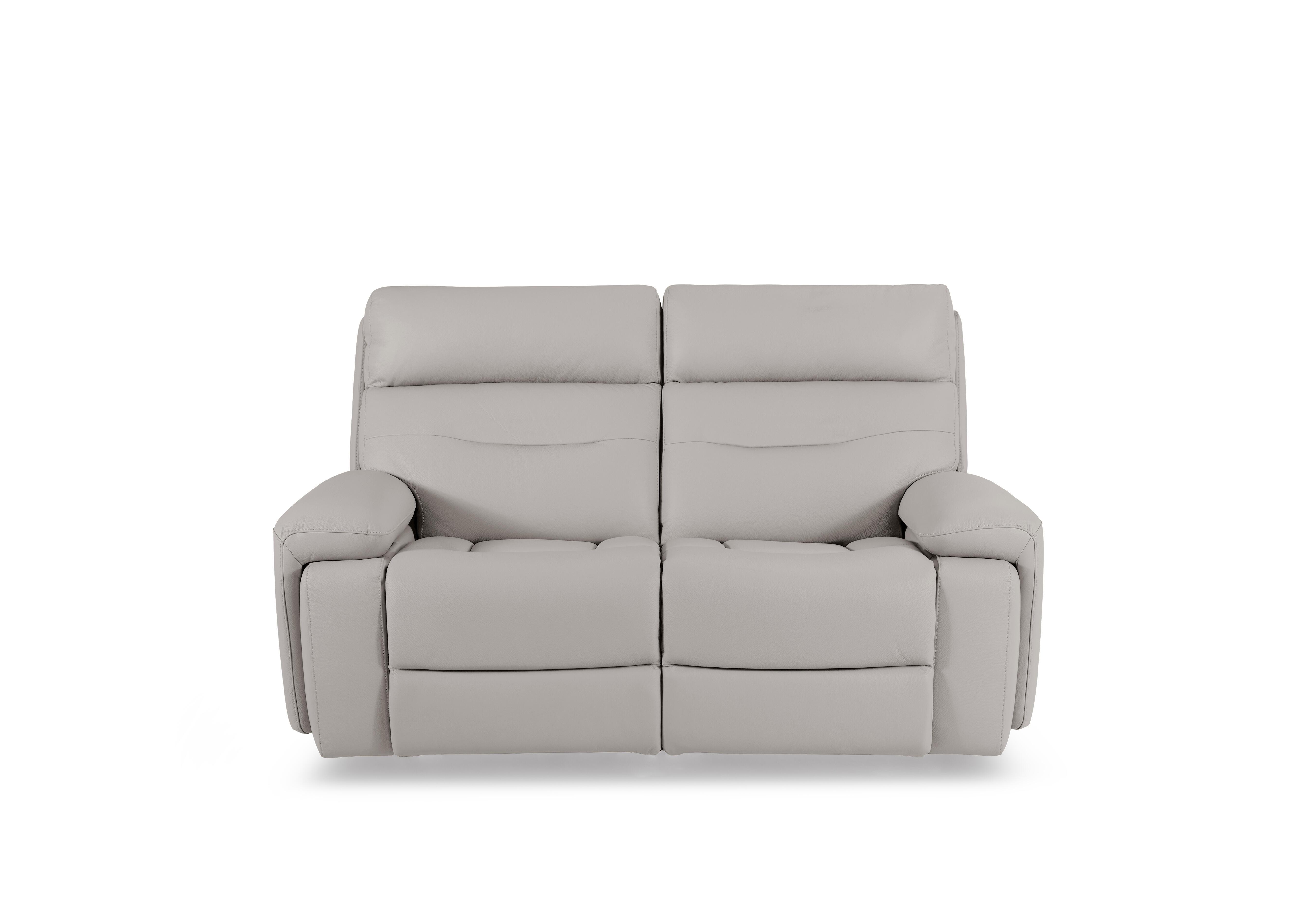 Cinemax Leather 2 Seater Media Arm Power Recliner Sofa with Power Headrests in Alpha Grey Matte Le-9317 on Furniture Village