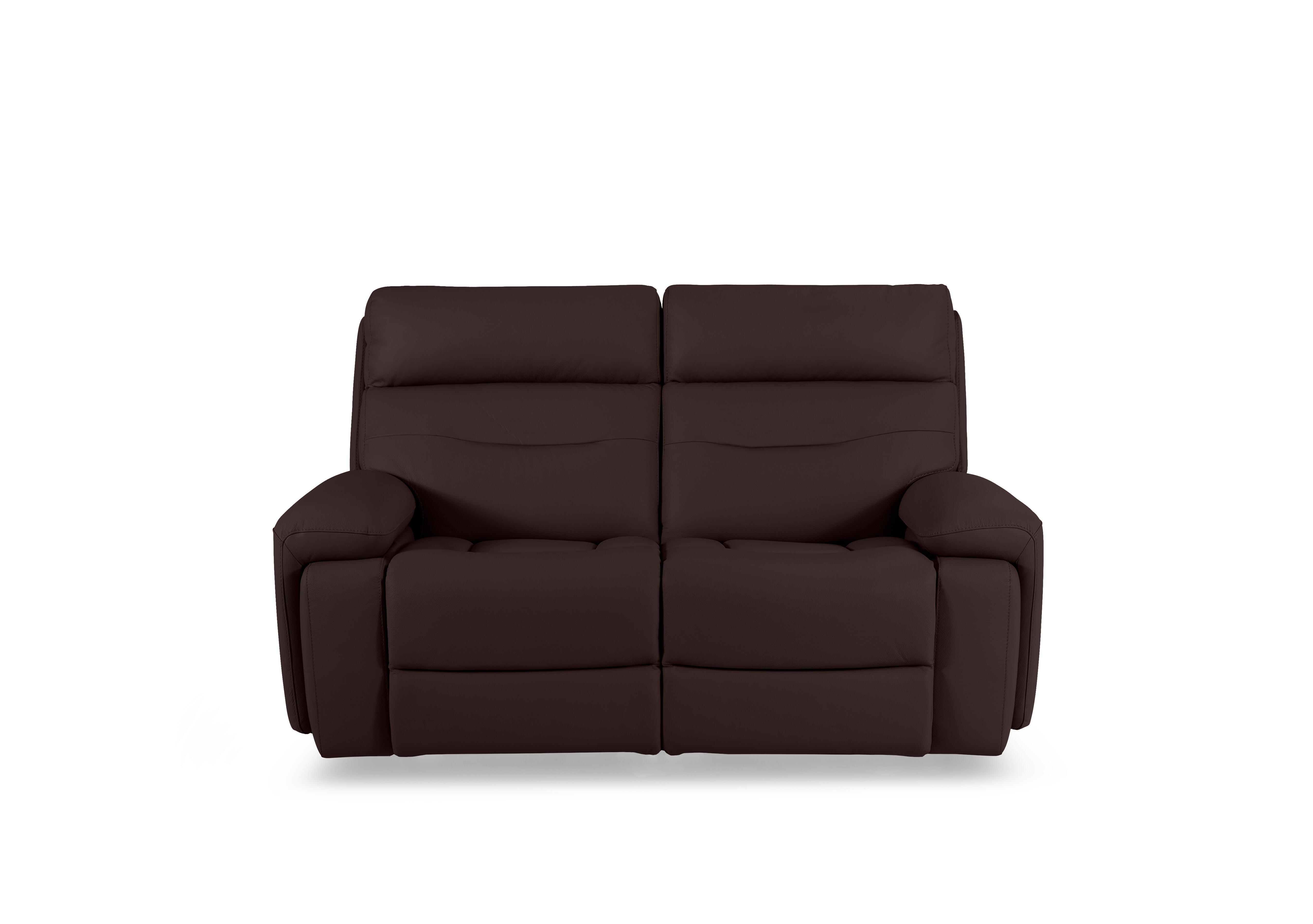Cinemax Leather 2 Seater Media Arm Power Recliner Sofa with Power Headrests in Burgundy Lx-6402 on Furniture Village