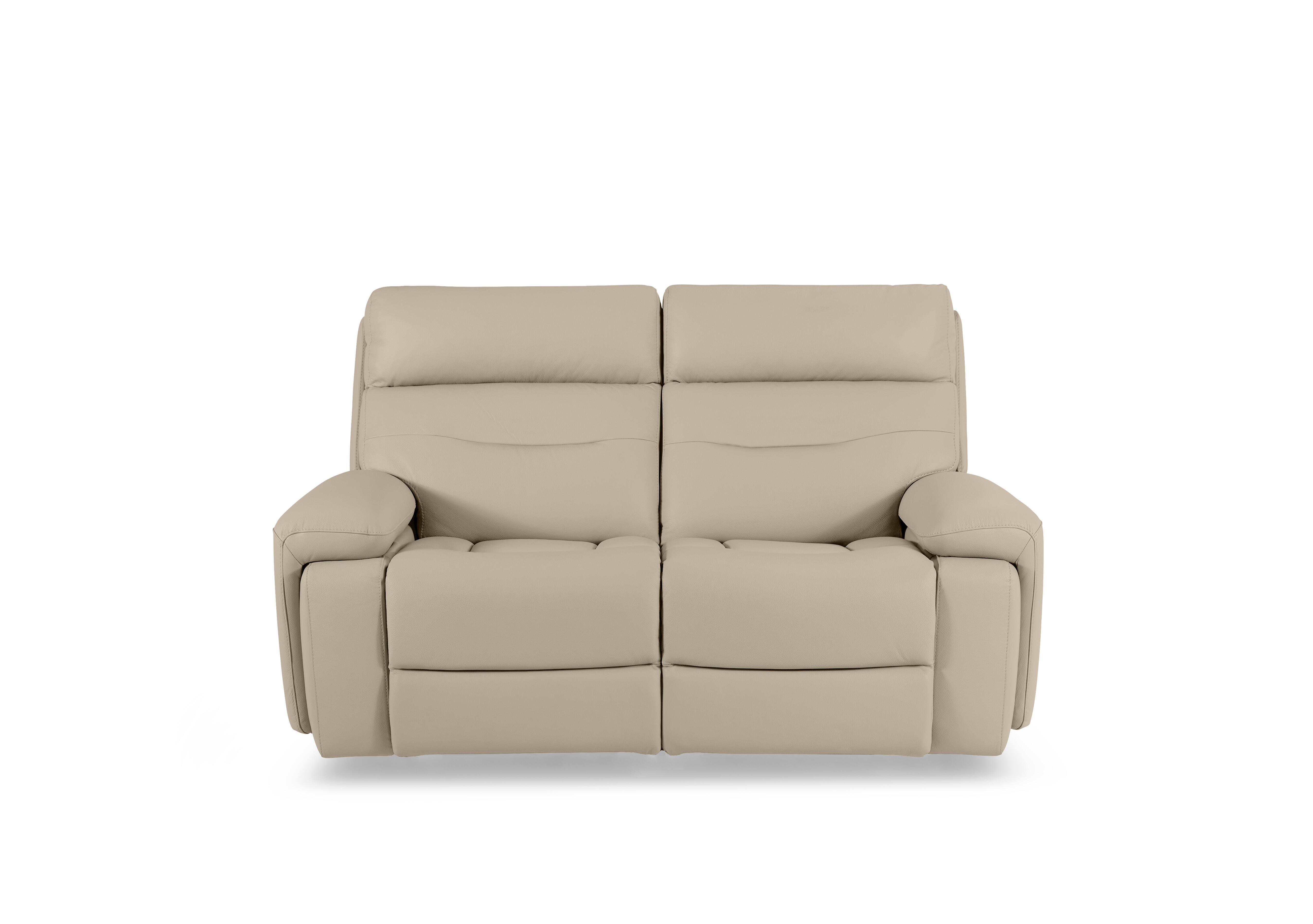 Cinemax Leather 2 Seater Media Arm Power Recliner Sofa with Power Headrests in Dacota Pebble La-4305 on Furniture Village
