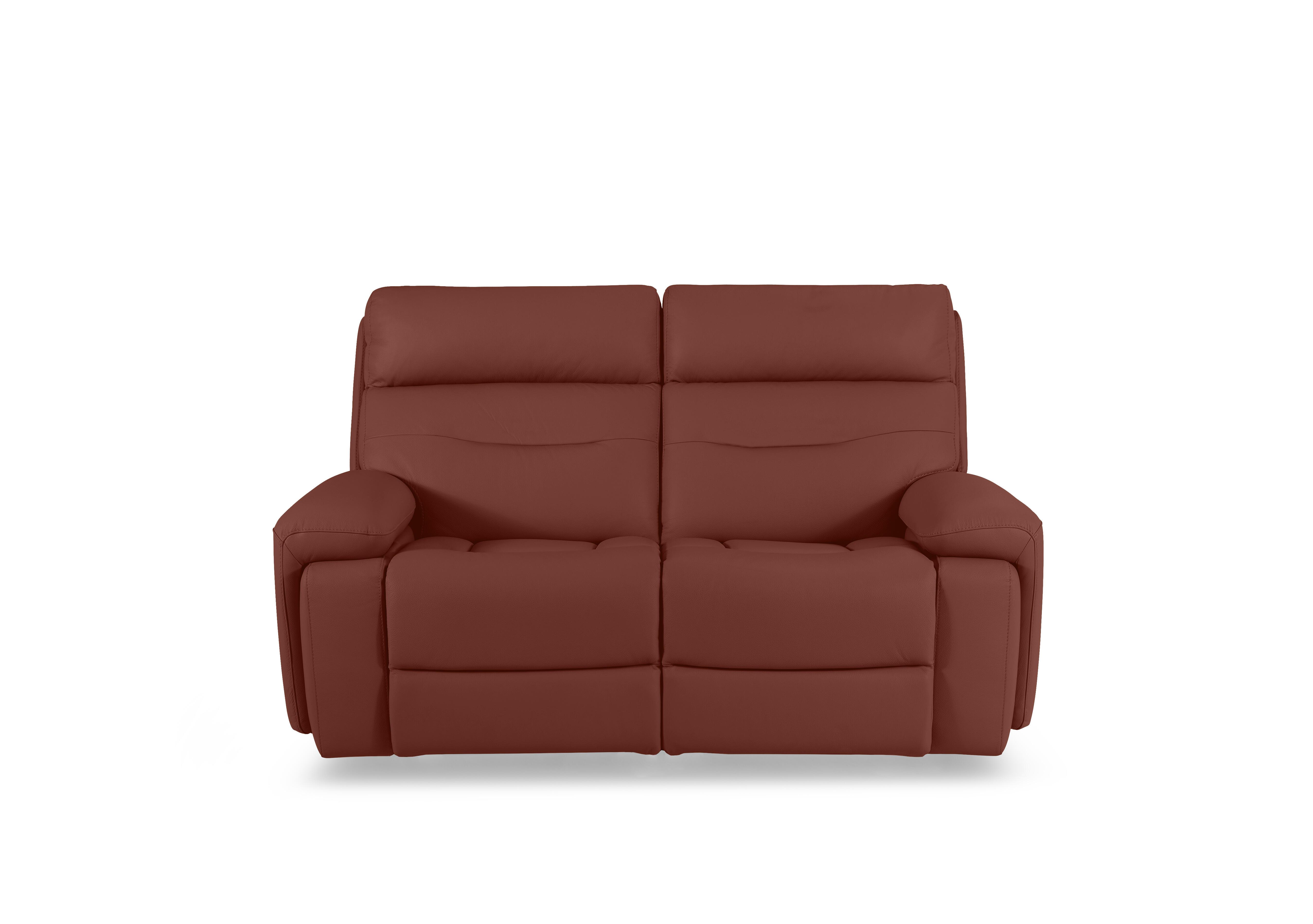 Cinemax Leather 2 Seater Media Arm Power Recliner Sofa with Power Headrests in Natural Redmaple La-4826 on Furniture Village