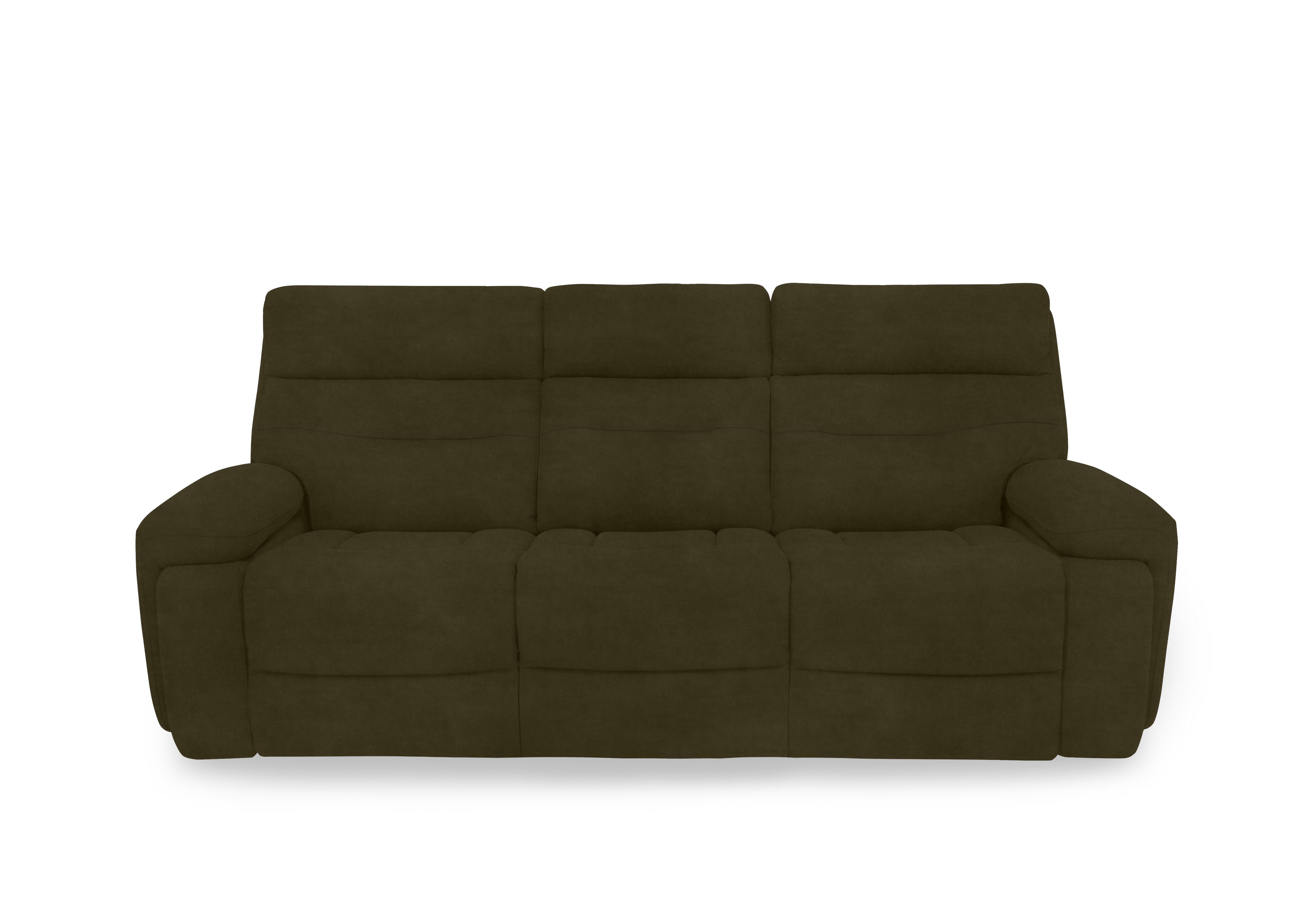 Cinemax Fabric 3 Seater 3 Cushion Sofa in Bianca Olive Bc-0101 on Furniture Village