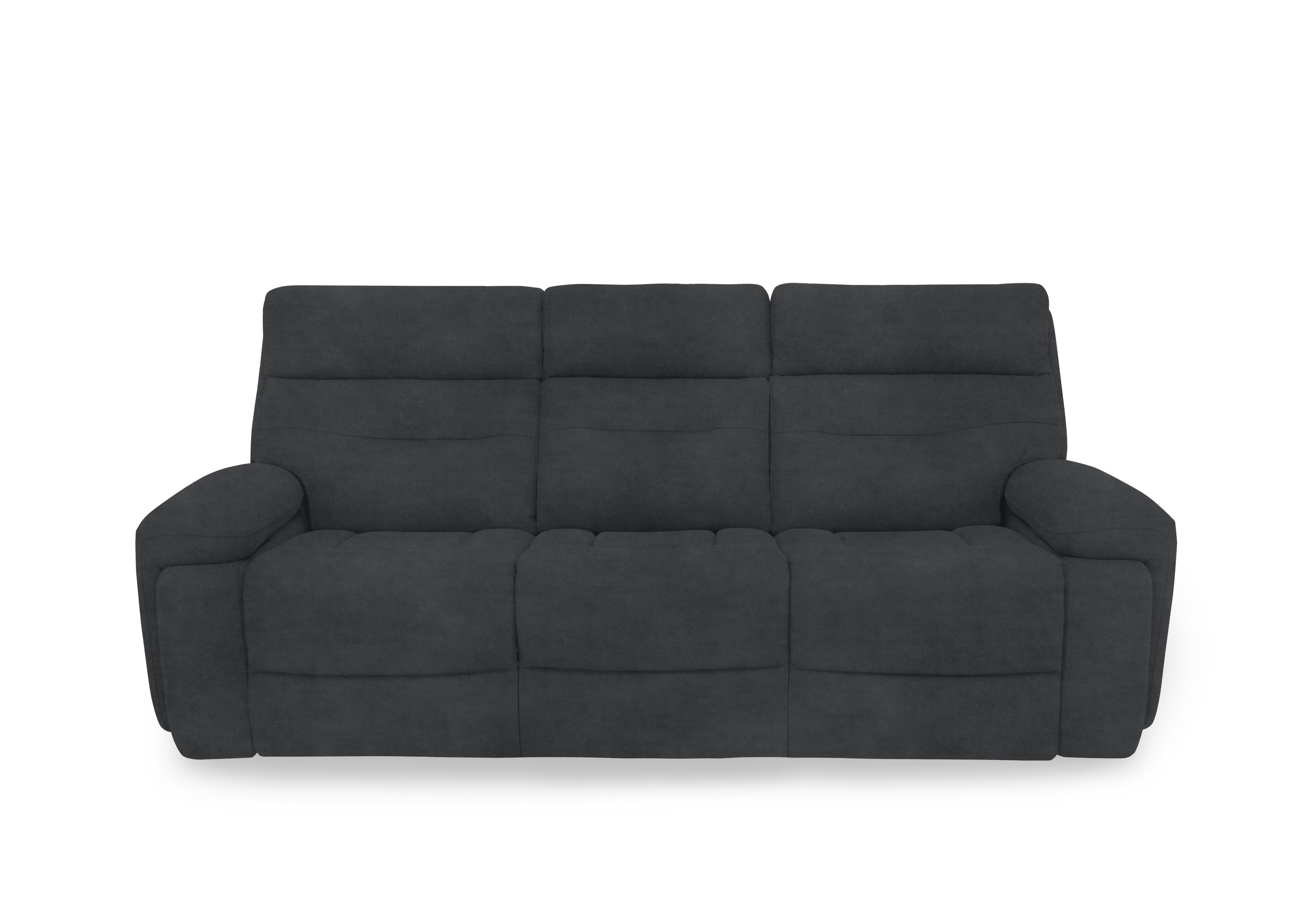 Cinemax Fabric 3 Seater 3 Cushion Sofa in Giula Anthracite Gl-0106 on Furniture Village