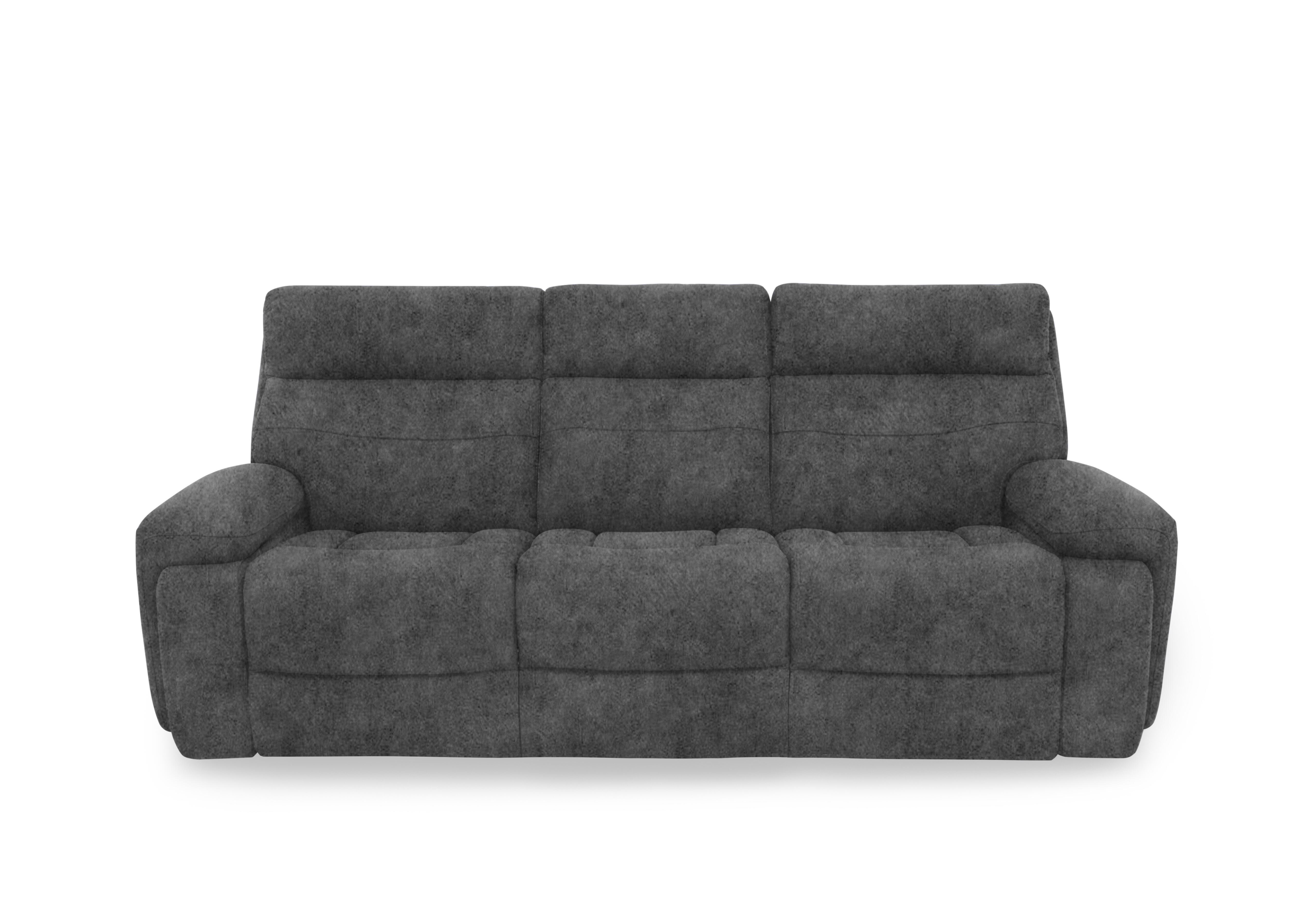 Cinemax Fabric 3 Seater 3 Cushion Sofa in Marque Seal Grey Mq-0106 on Furniture Village